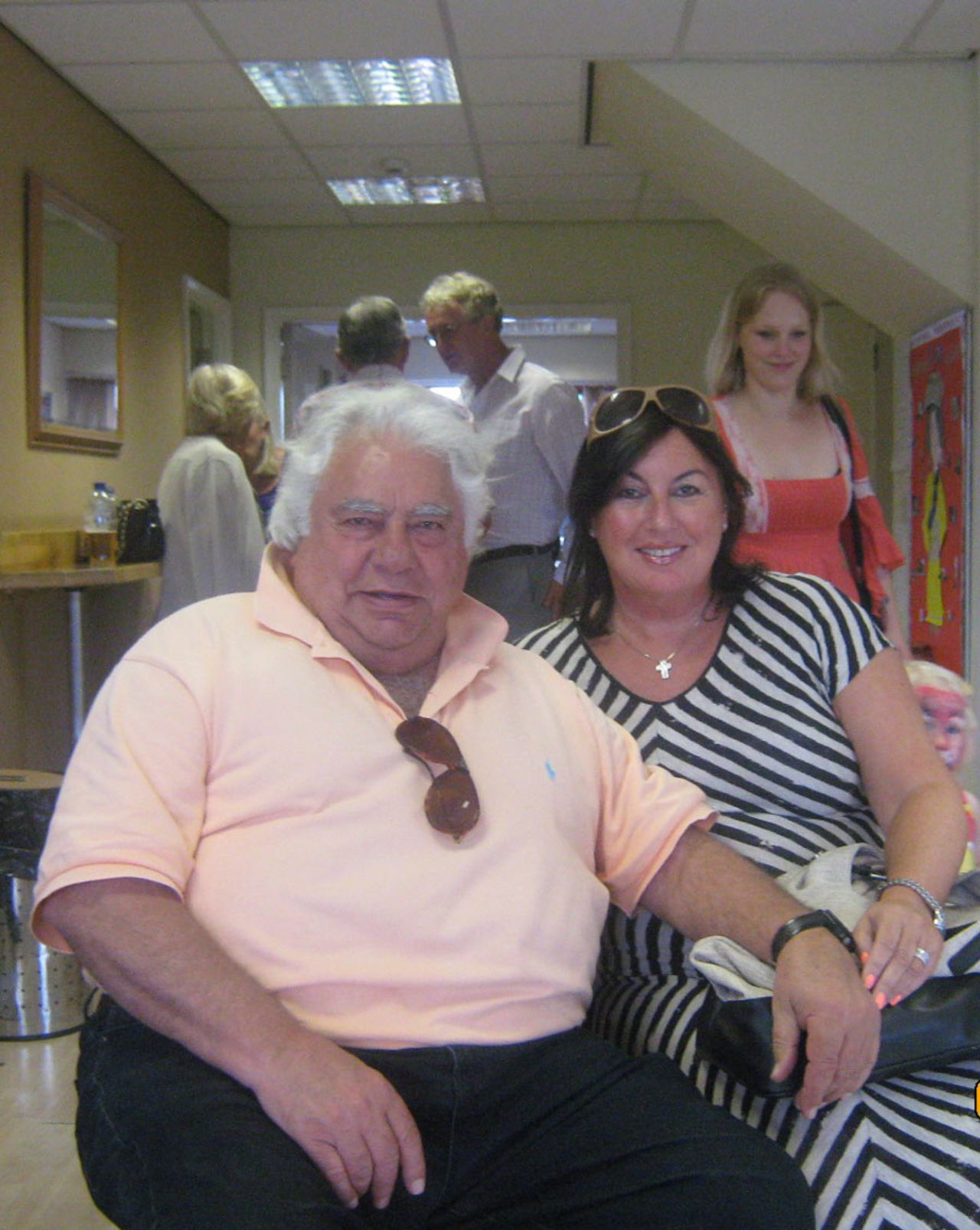 Farokh Engineer with his wife Julie, July 2012