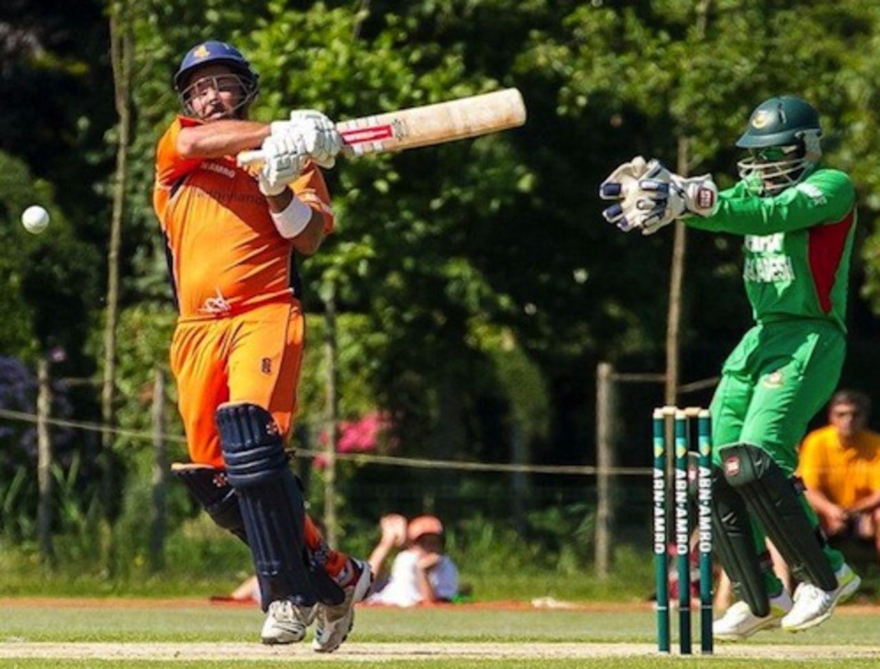 Michael Swart scored 61 in Netherlands' one-run victory, Netherlands v Bangladesh, 2nd Twenty20, The Hague, July 26, 2012