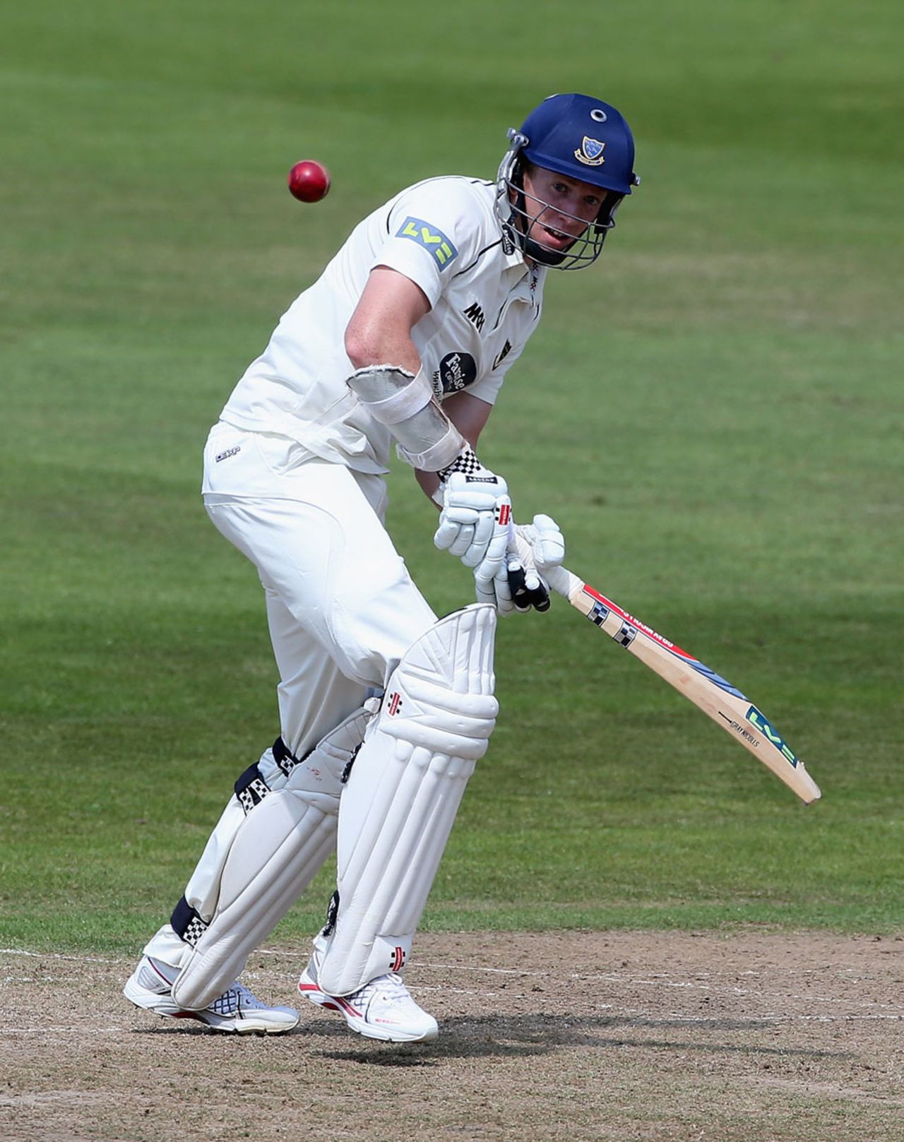 Luke Wells played a vital innings, Nottinghamshire v Sussex, County Championship, Trent Bridge, 1st day, July, 27, 2012