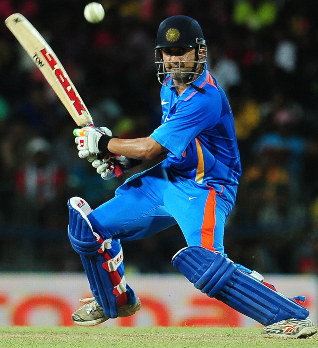 Gautam Gambhir cuts, Sri Lanka v India, 3rd ODI, Colombo, July 28, 2012