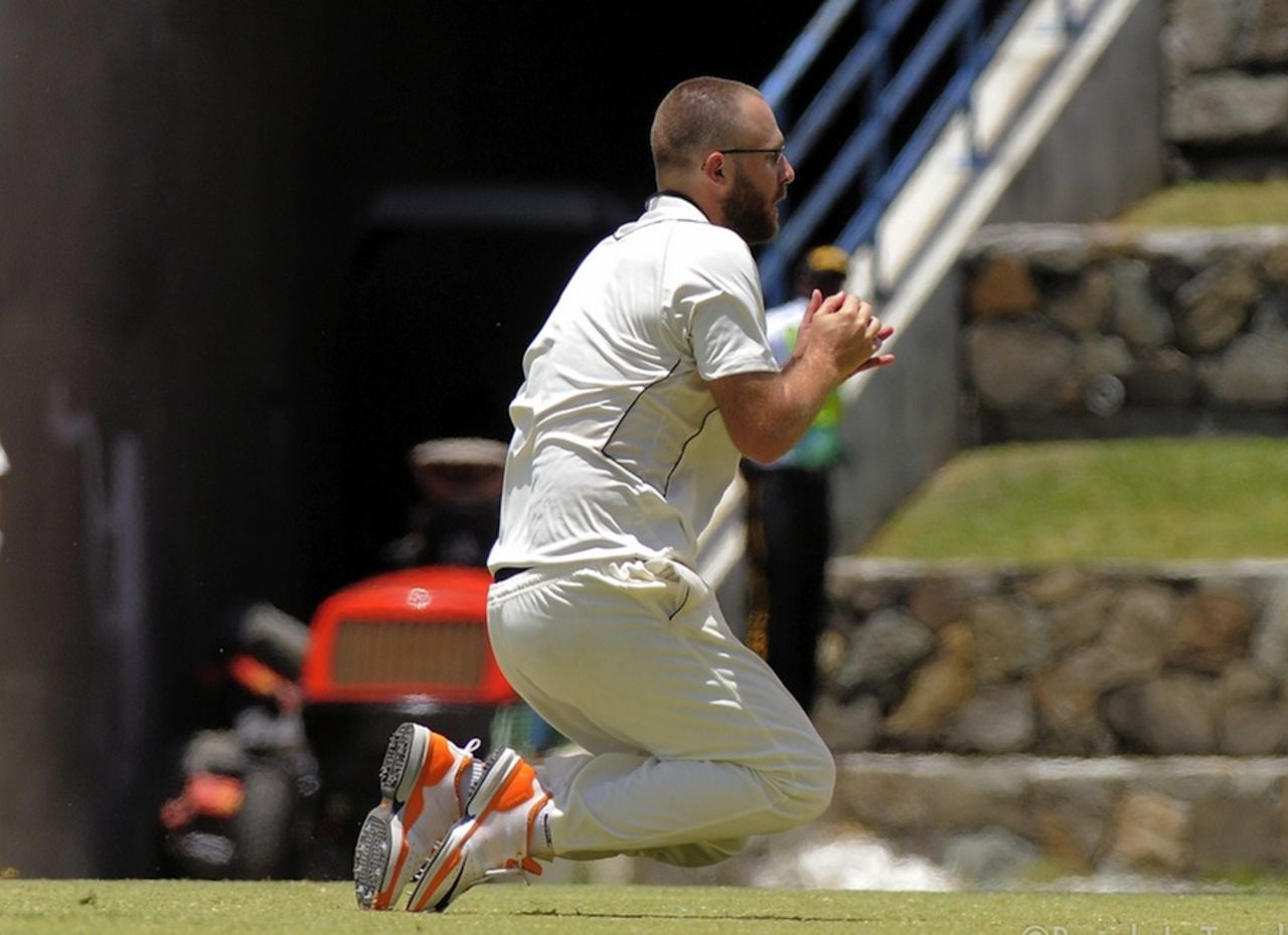 Daniel Vettori caught and bowled Darren Sammy, West Indies v New Zealand, 1st Test, Antigua, 4th day, July 28, 2012