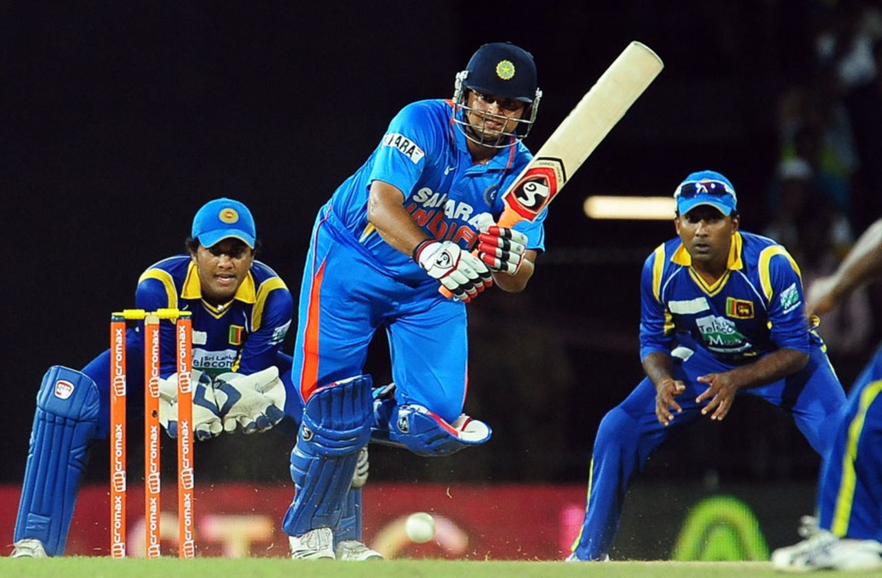 Suresh Raina scored his third half-century of the series, Sri Lanka v India, 4th ODI, Colombo, July 31, 2012