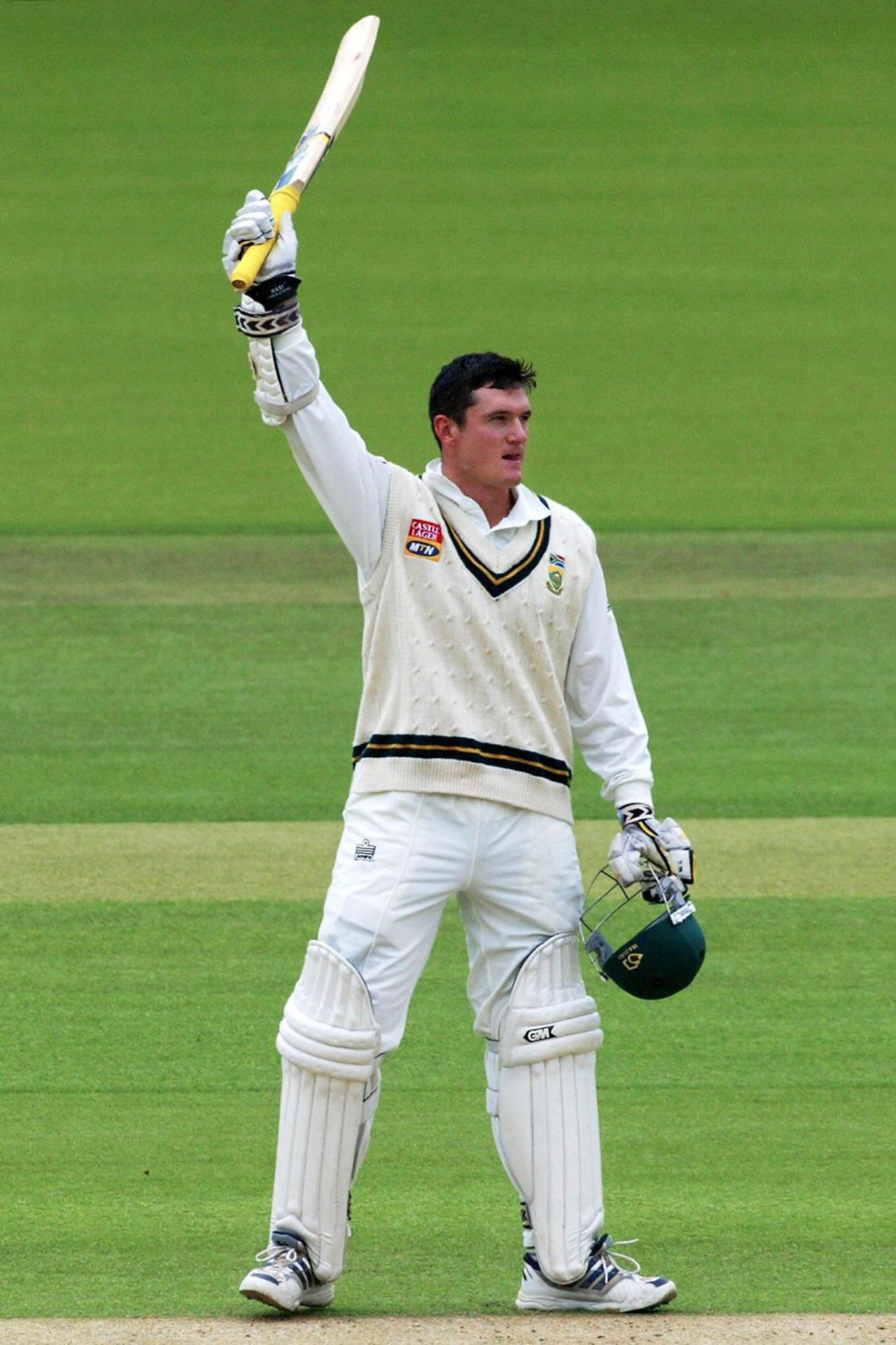 Graeme Smith celebrates his century, England v South Africa, 2nd Test, Lord's, 2nd day, August, 1, 2003