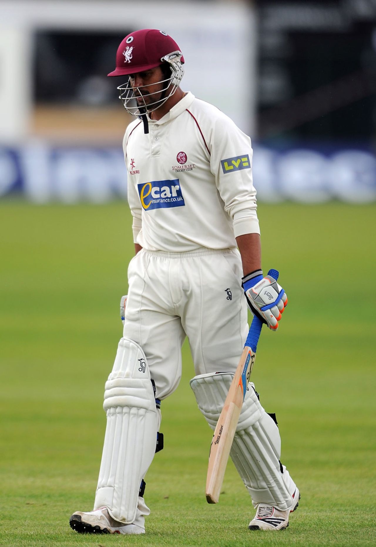 Arul Suppiah made a first-ball duck, Lancashire v Somerset, County Championship, Division One, Aigburth, 2nd day, August 2, 2012