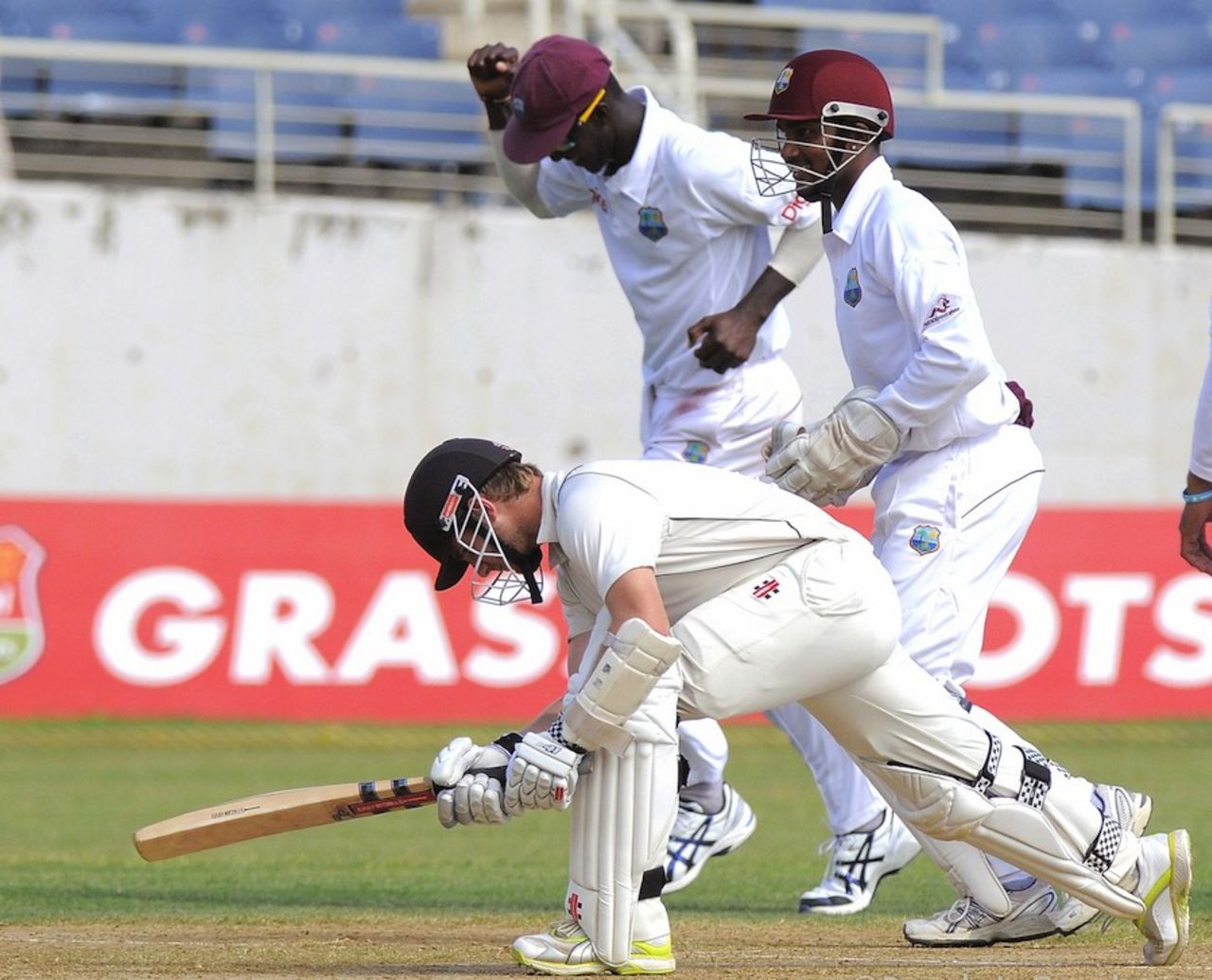 Kane Williamson was dismissed for 22, West Indies v New Zealand, 2nd Test, Jamaica, 1st day, August 2, 2012