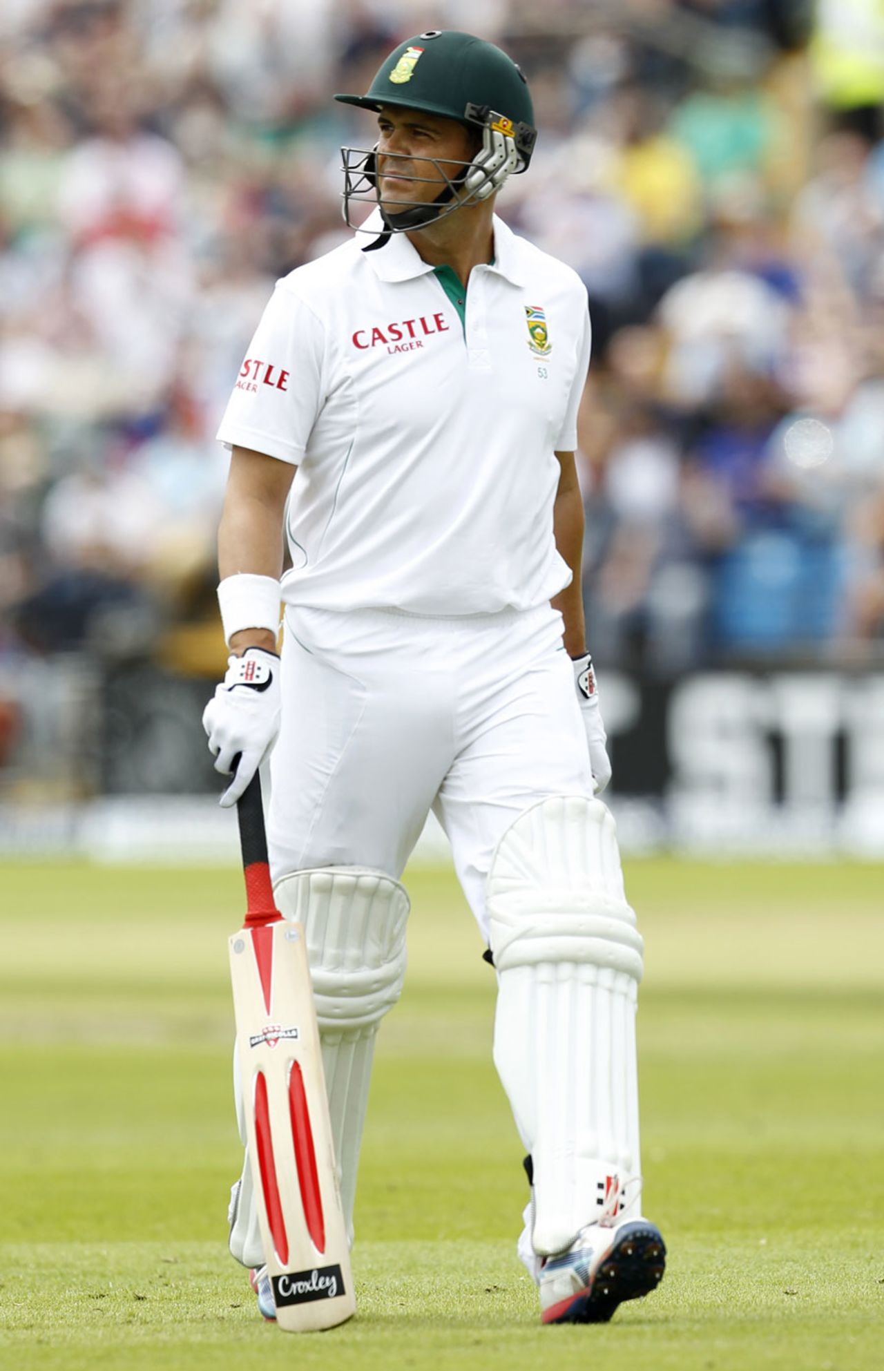 Jacques Rudolph walks off after making 19, England v South Africa, 2nd Investec Test, Headingley, 2nd day, August 3, 2012