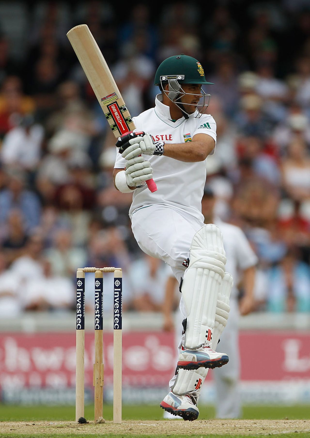 JP Duminy plays the pull, England v South Africa, 2nd Investec Test, Headingley, 2nd day, August 3, 2012