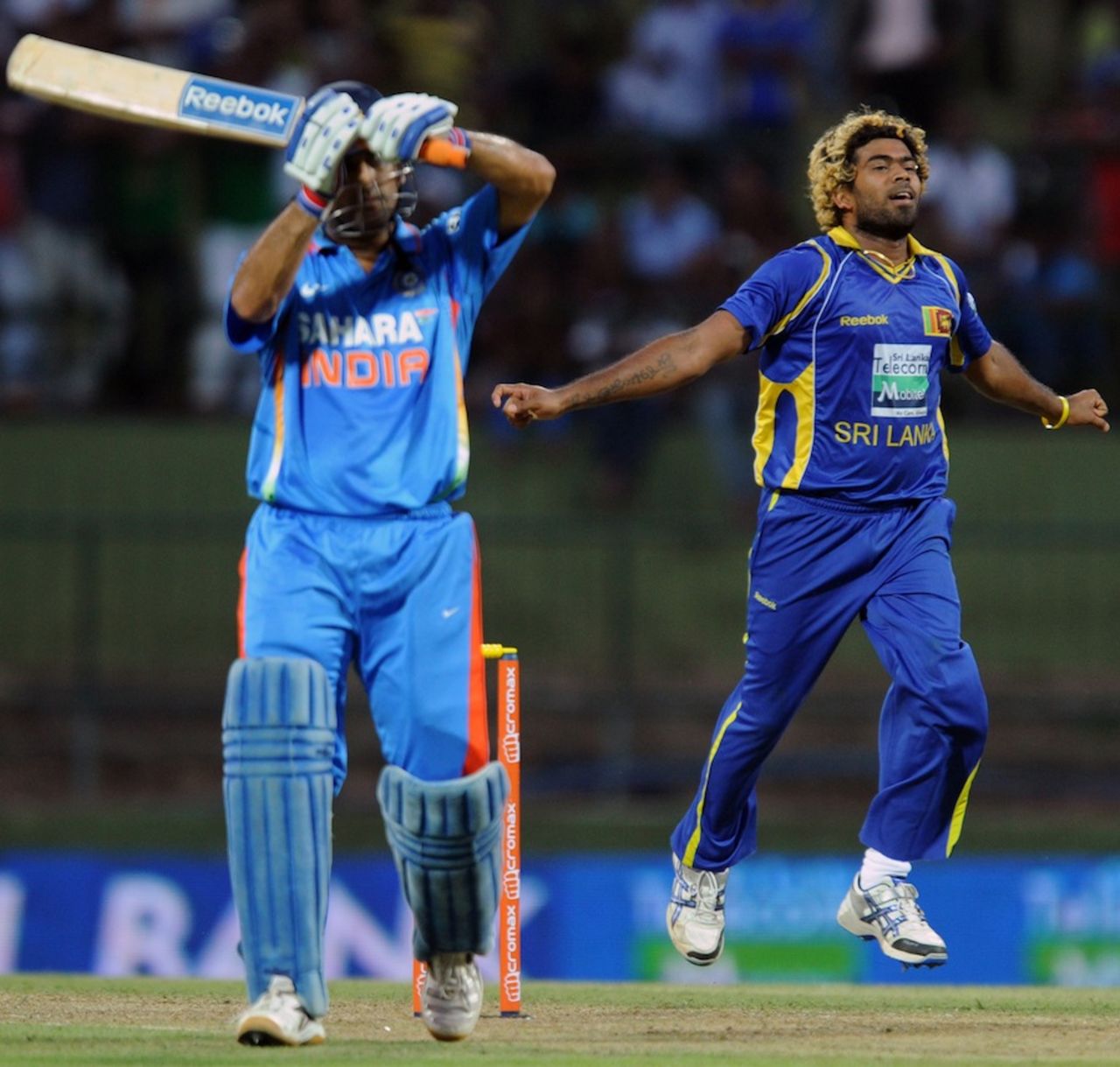 MS Dhoni wicket was Lasith Malinga's 200th in ODIs, Sri Lanka v India, 5th ODI, Pallekele, August 4, 2012