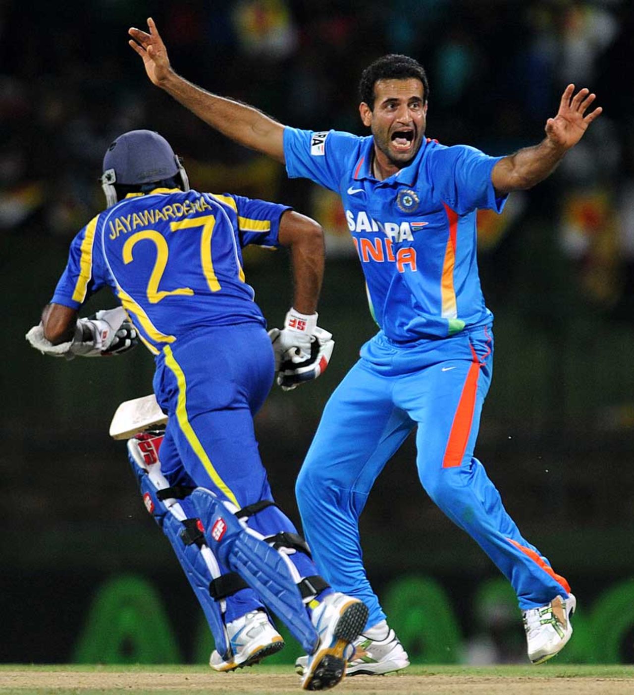 Irfan Pathan picked up three wickets, Sri Lanka v India, Only T20I, Pallekele, August 7, 2012