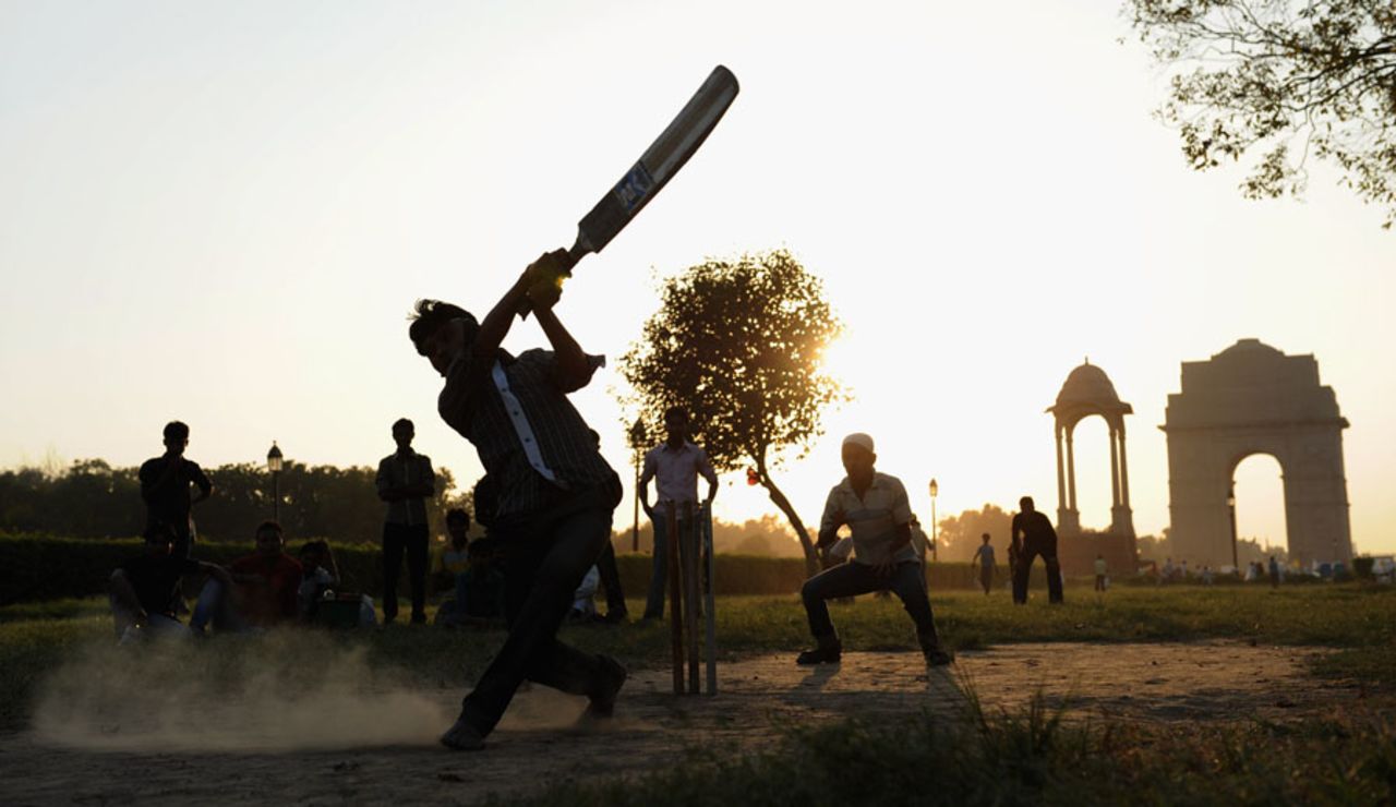 The India Gate lawns offer a perfect playground for many a impromptu cricket matches in Delhi