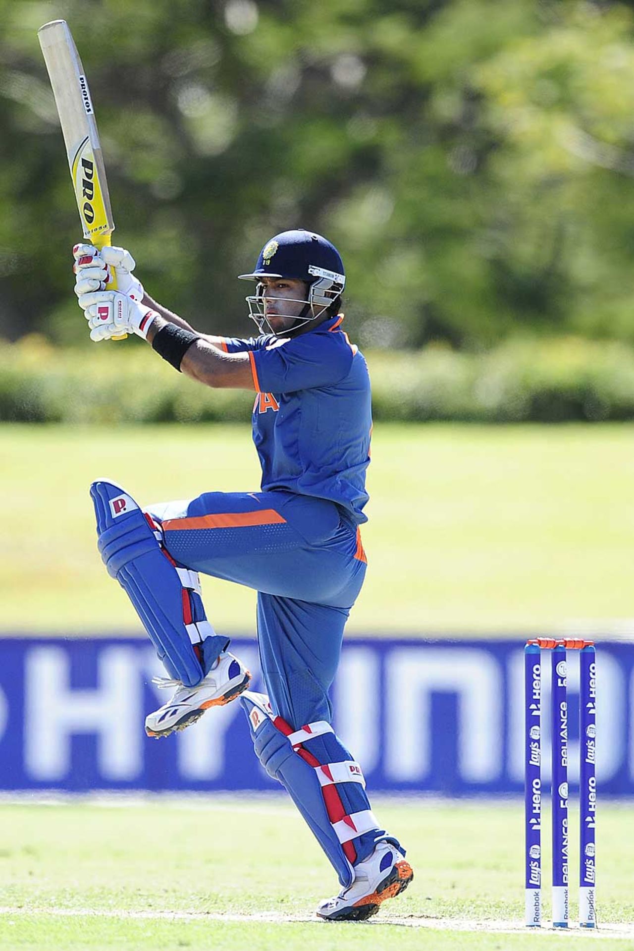 Unmukt Chand made 22, India v West Indies, Group C, ICC Under-19 World Cup 2012, Townsville, August 12, 2012