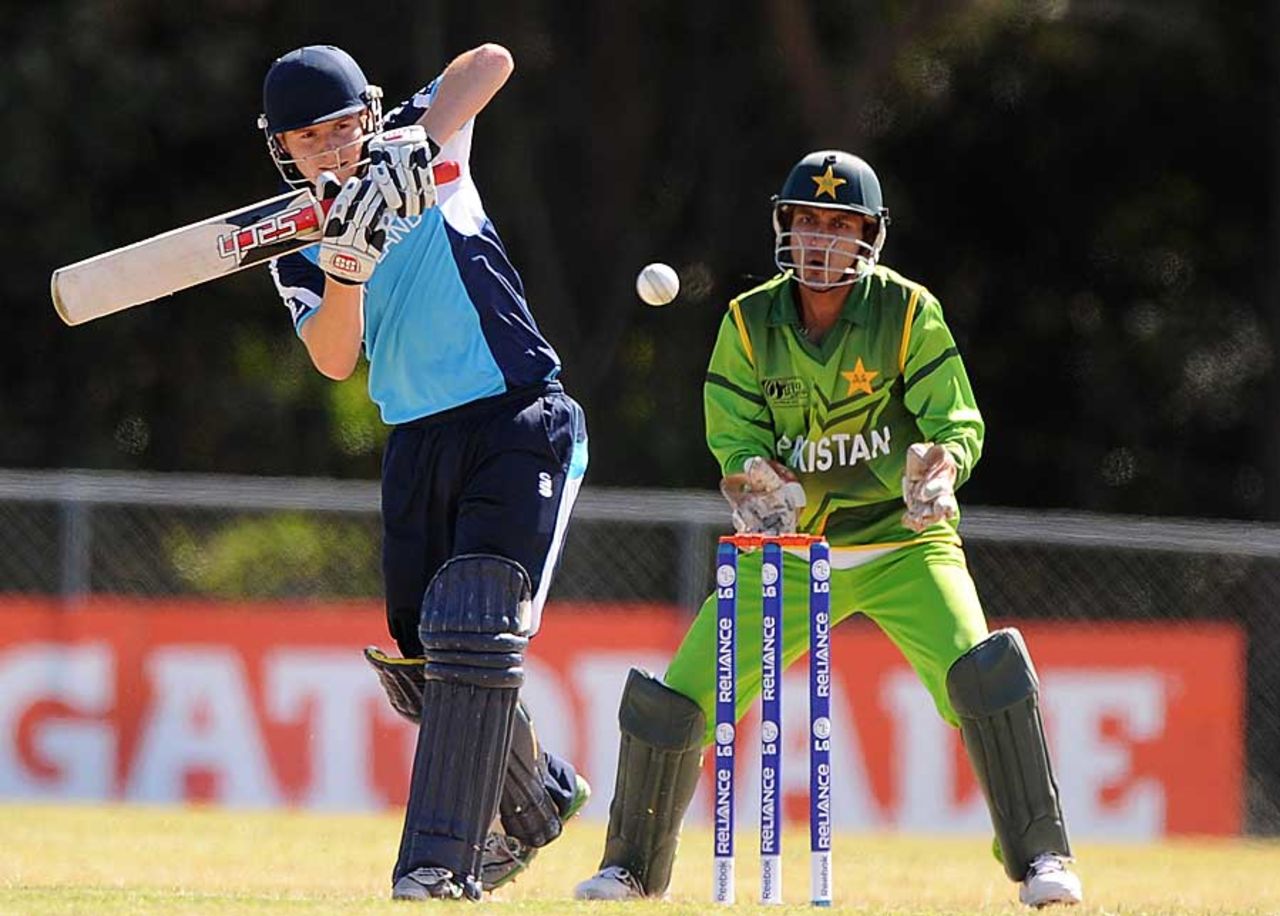 Ross McLean made 59 before being run out, Scotland v Pakistan, Group B, ICC Under-19 World Cup 2012, Buderim, August 13, 2012