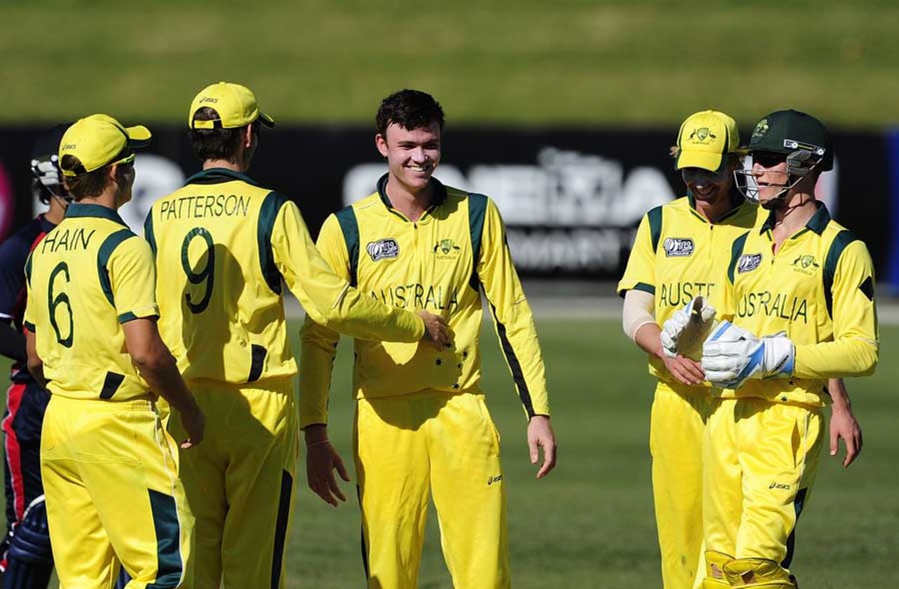 Ashton Turner bagged 4 for 28, Australia v Nepal, Group A, ICC Under-19 World Cup 2012, Townsville, August 13, 2012