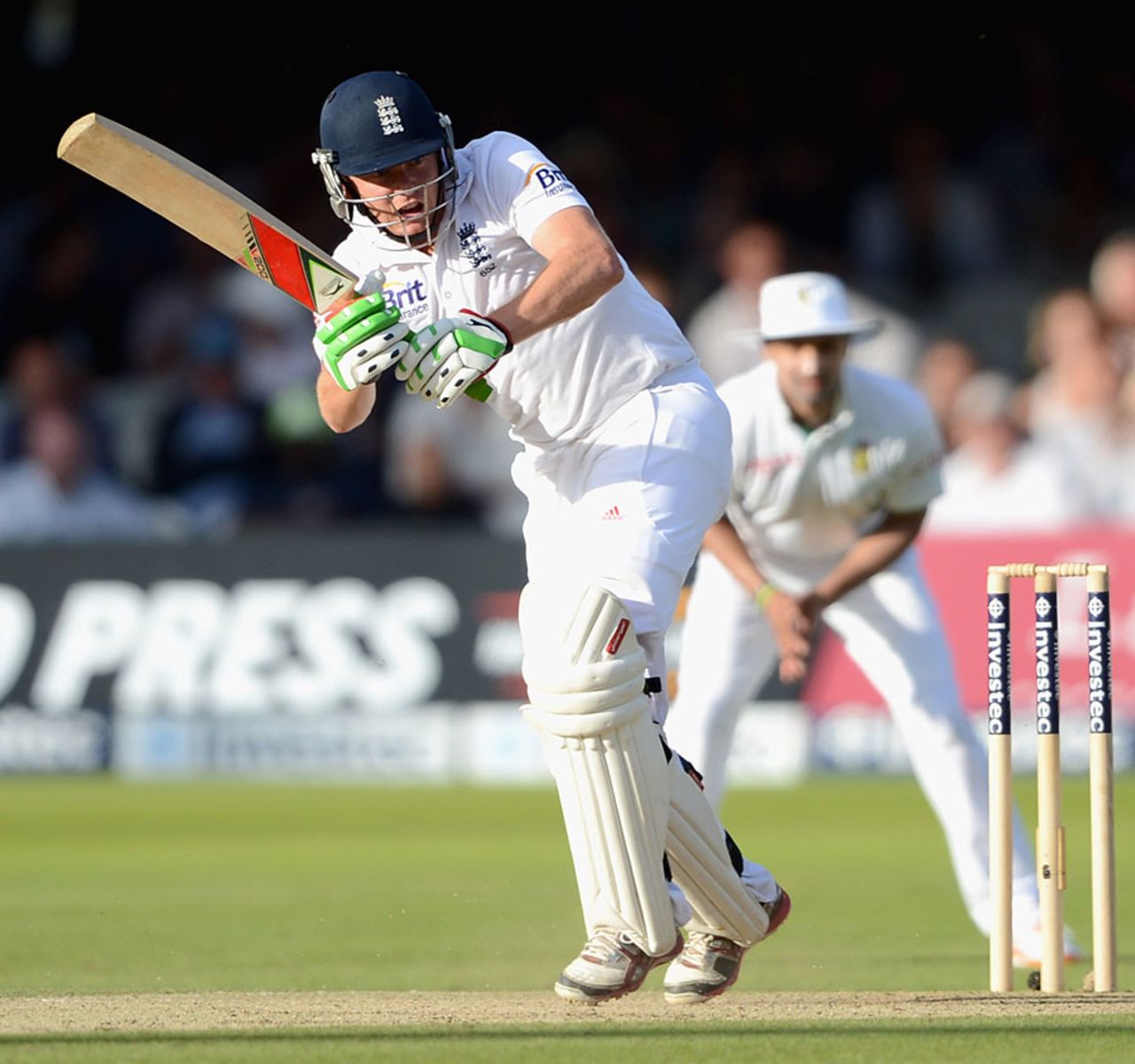 Jonny Bairstow works through the leg side, England v South Africa, 3rd Investec Test, Lord's, 2nd day, August 17, 2012