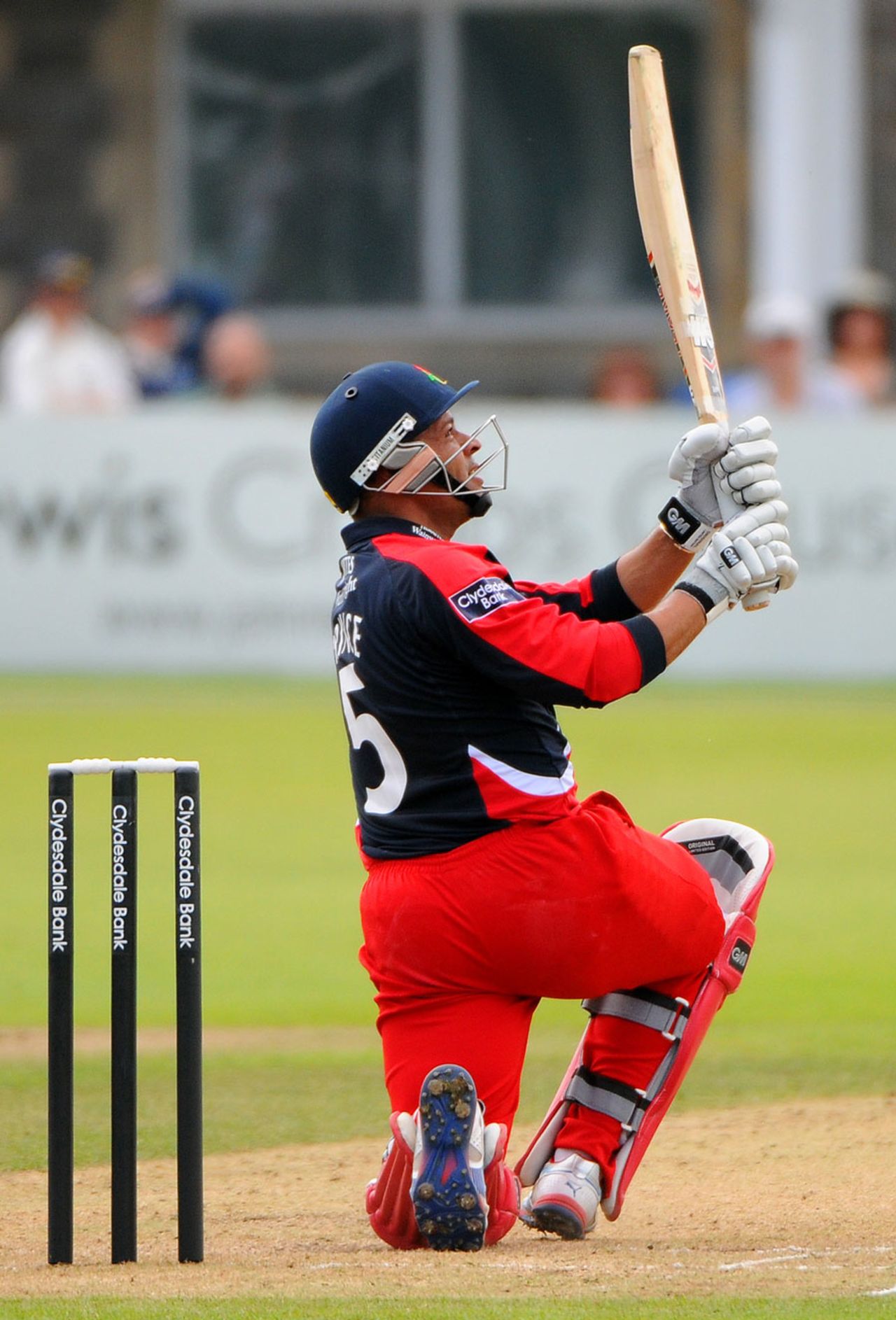 Ashwell Prince made 25 opening the batting, Gloucestershire v Lancashire, CB40 Group A, Bristol, August 19, 2012