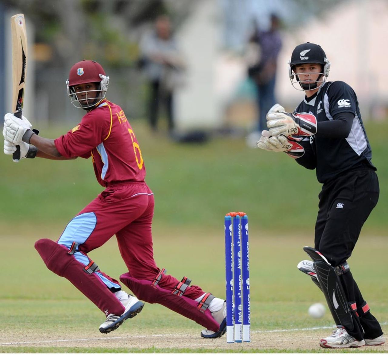 West Indies' Akeal Hosein scored a half-century, New Zealand v West Indies, quarter-final, ICC Under-19 World Cup 2012, Townsville, August 20, 2012
