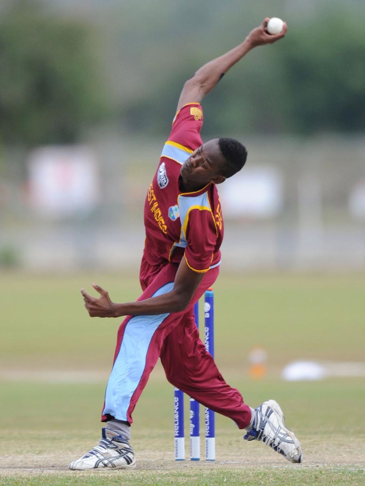 Seamer Ronsford Beaton took three wickets, New Zealand v West Indies, quarter-final, ICC Under-19 World Cup 2012, Townsville, August 20, 2012