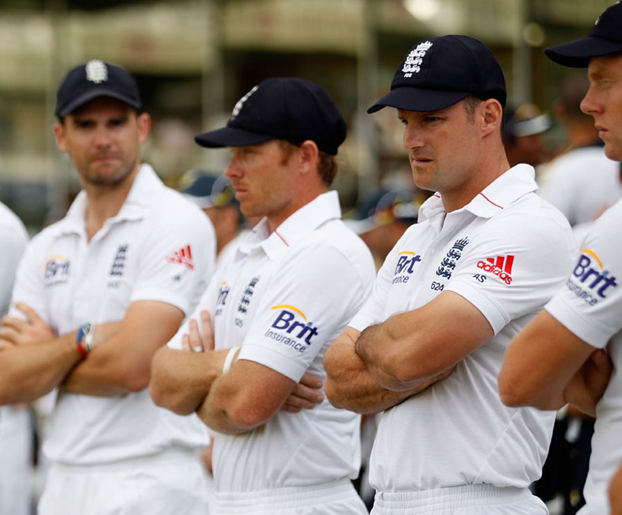 The England players were left looking glum, England v South Africa, 3rd Investec Test, Lord's, 5th day, August 20, 2012