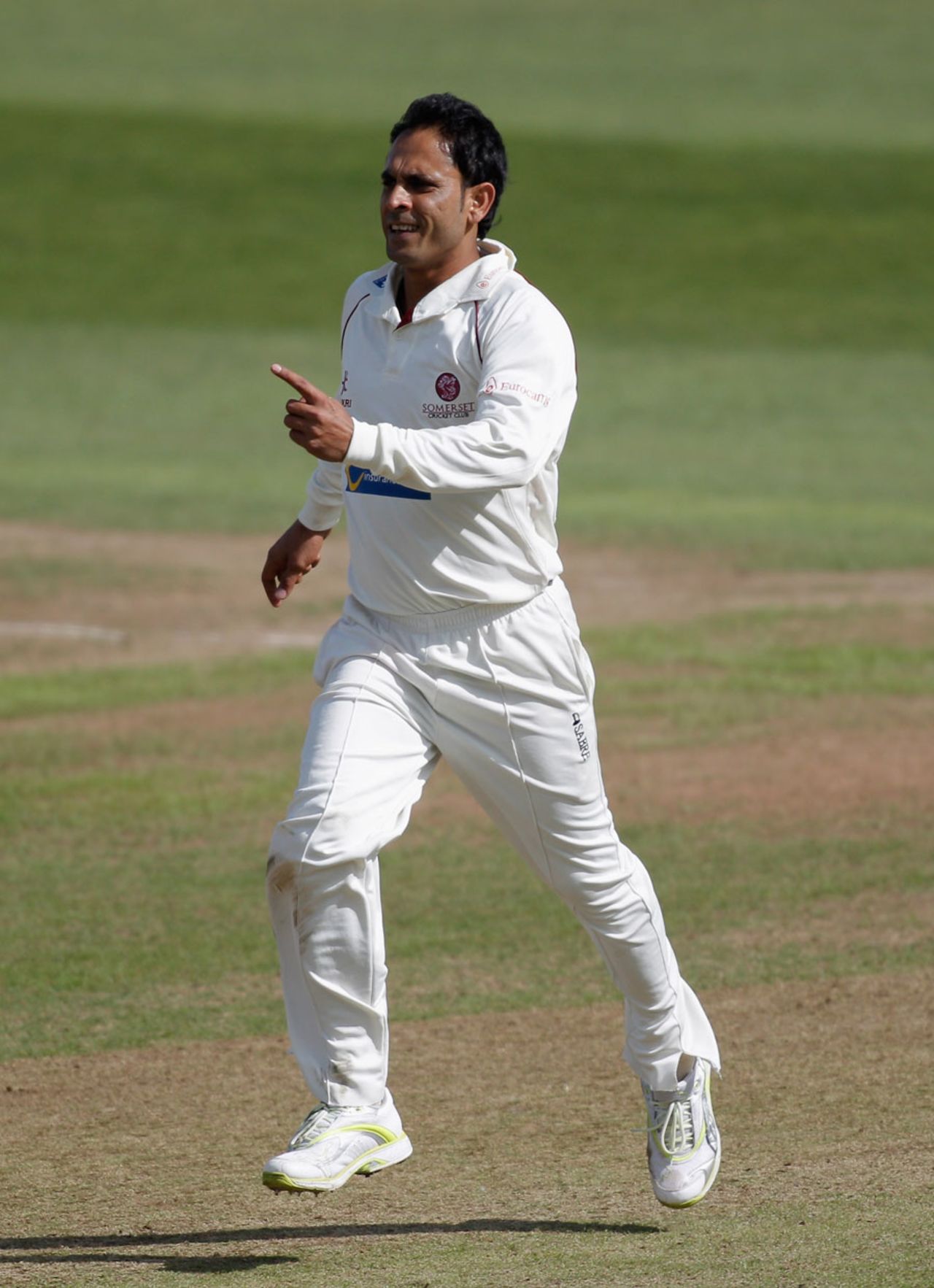 Abdur Rehman claimed the wicket of Murray Goodwin early on, Somerset v Sussex, County Championship, Division One, Taunton, August 22, 2012