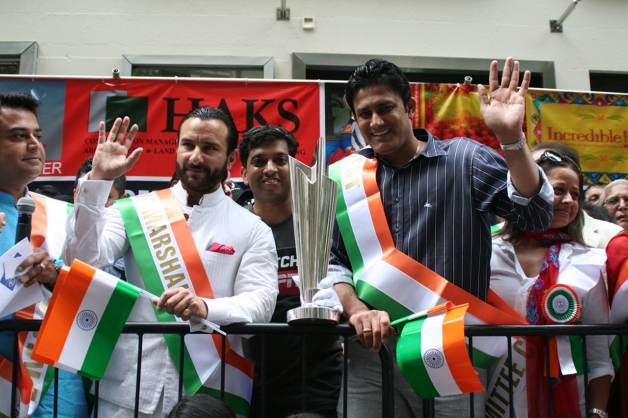 Anil Kumble at New York City's India Day Parade, August 2012