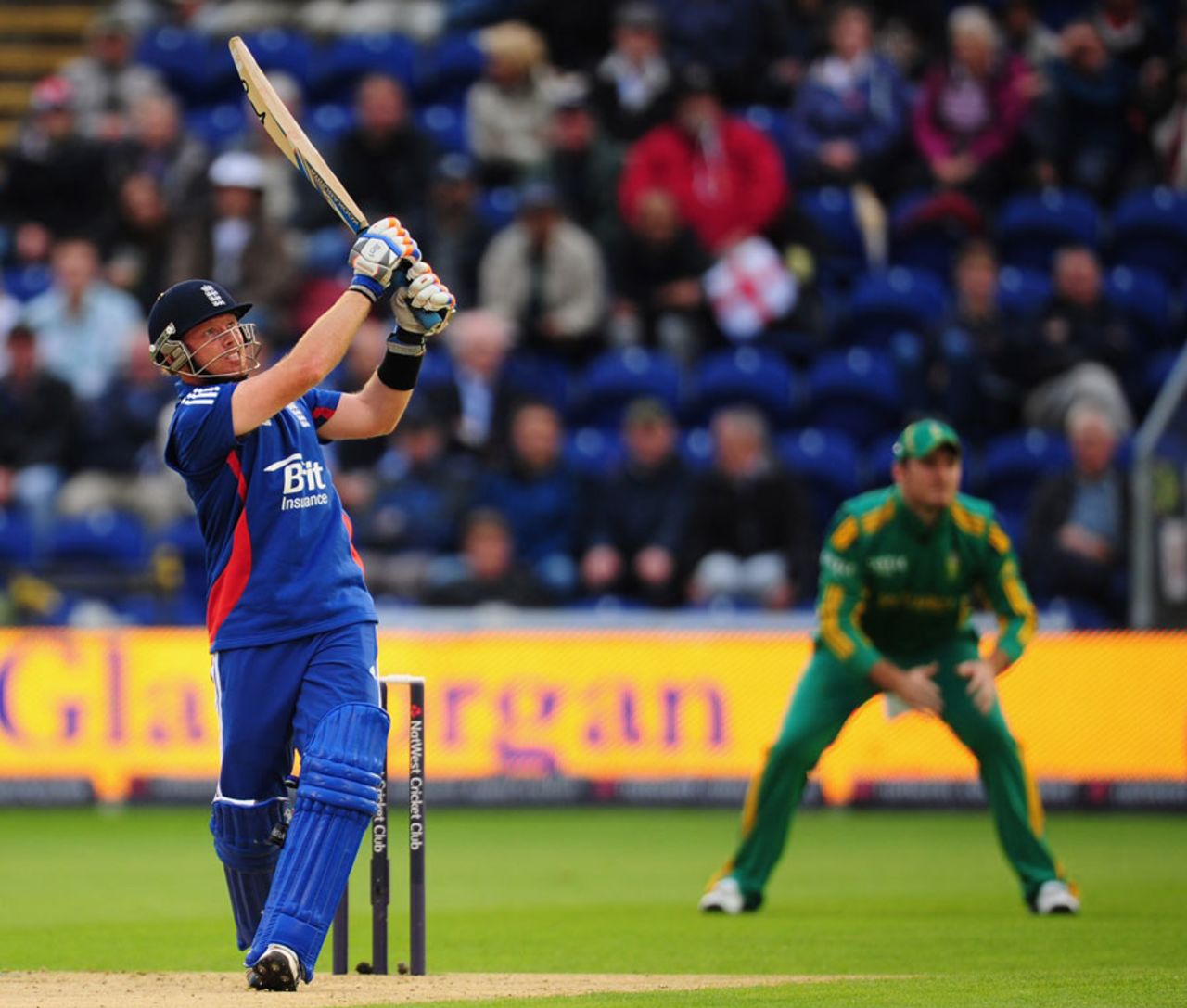 Ian Bell hit two sixes in his brief innings, England v South Africa, 1st NatWest ODI, Cardiff, August 24, 2012