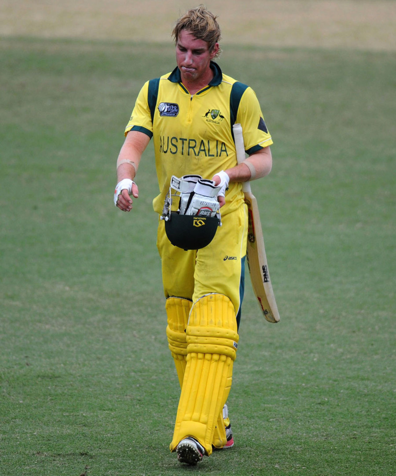 William Bosisto was dismissed for the first time in the tournament, Australia v South Africa, ICC Under-19 World Cup semi-final, Townsville, August 21, 2012