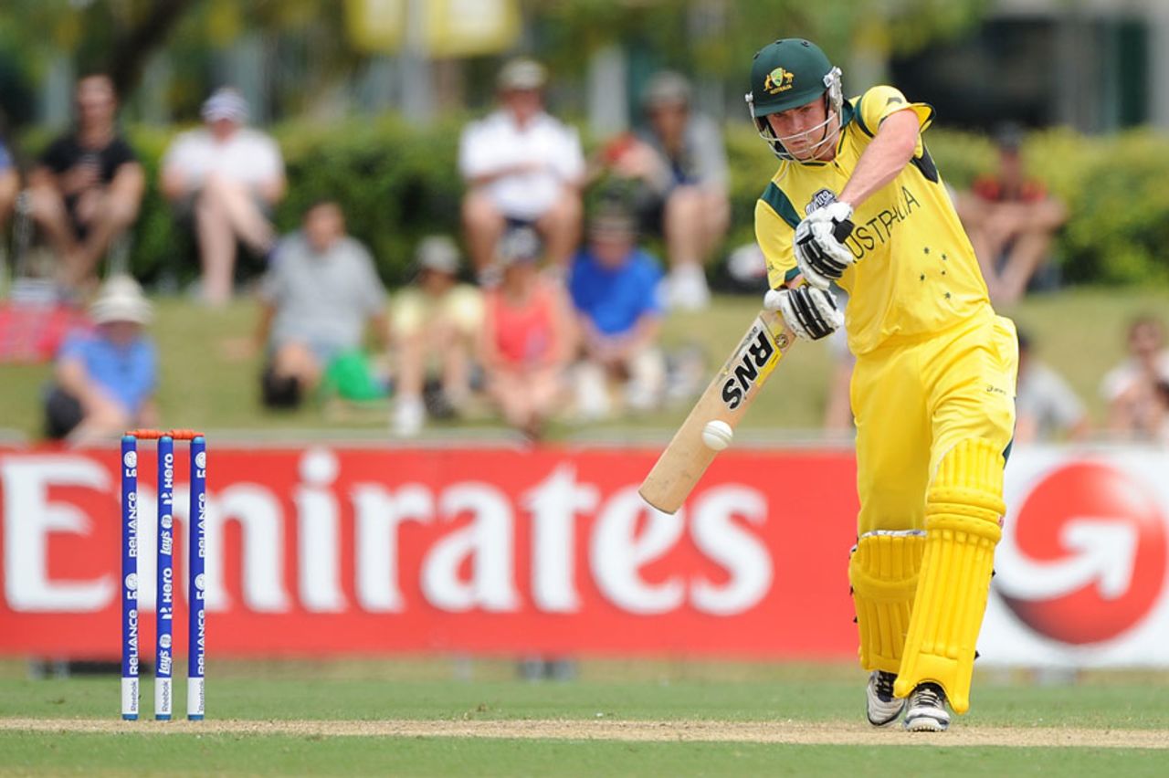 Ashton Turner scored a cameo, Australia v India, ICC U-19 World Cup, final, Townsville, August 26, 2012