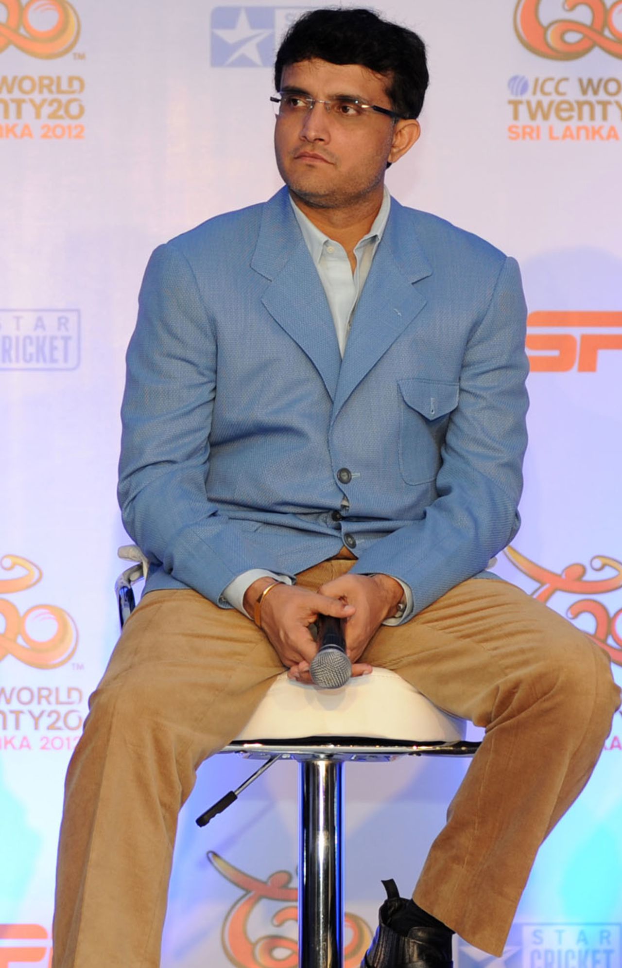 Sourav Ganguly at a press conference on the ICC World T20, New Delhi, August 28, 2012