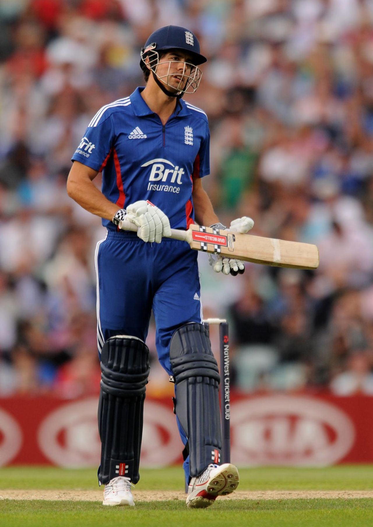 Alastair Cook departs after making a painstaking 20, England v South Africa, 3rd NatWest ODI, The Oval, August 31, 2012