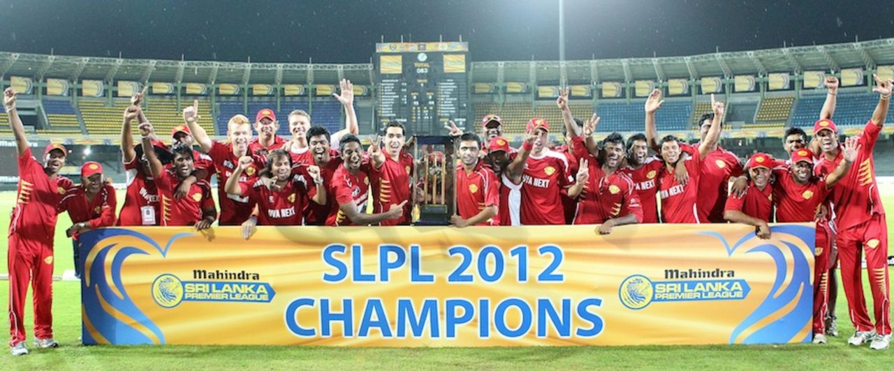 Uva Next pick up the inaugural SLPL trophy, Uva v Nagenahira, SLPL, final, Colombo, August 31, 2012
