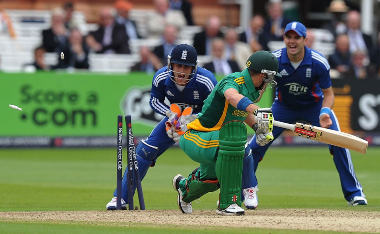 Craig Kieswetter completes his third stumping against Wayne Parnell, England v South Africa, 4th ODI, Lord's, September 2, 2012