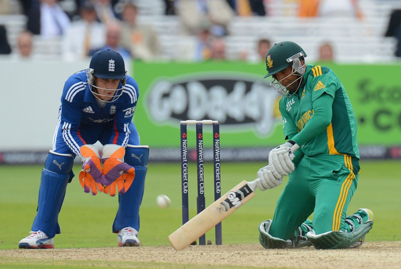 Robin Peterson improvised during a quick innings of 31, England v South Africa, 4th ODI, Lord's, September 2, 2012