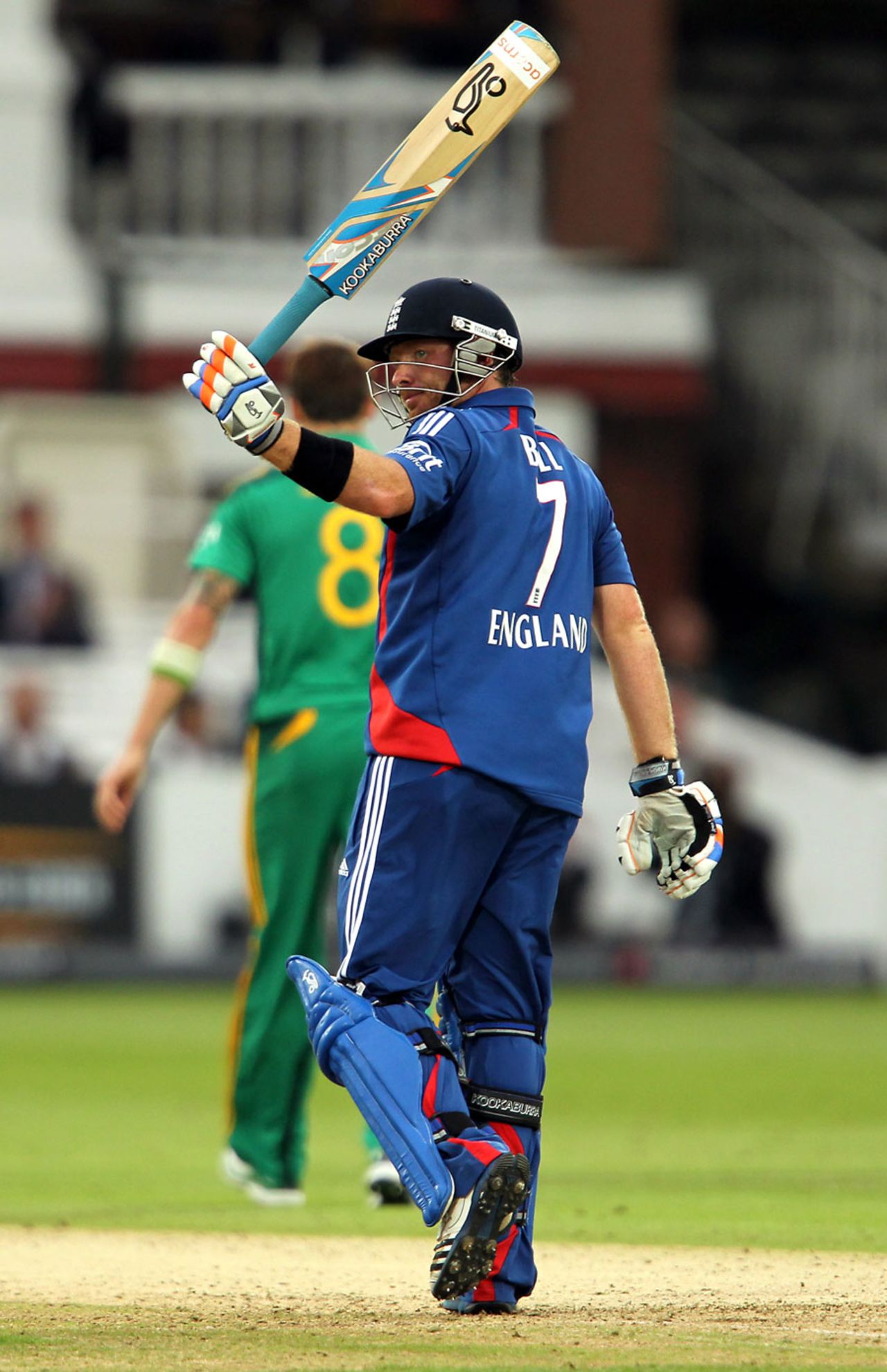 Ian Bell raises his bat after reaching fifty, England v South Africa, 4th ODI, Lord's, September 2, 2012