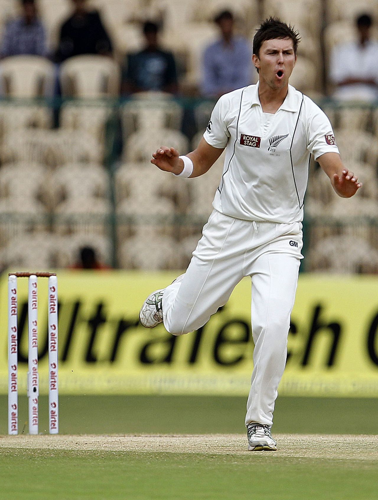 Trent Boult got rid of Gautam Gambhir, India v New Zealand, 2nd Test, Bangalore, 4th day, September 3, 2012