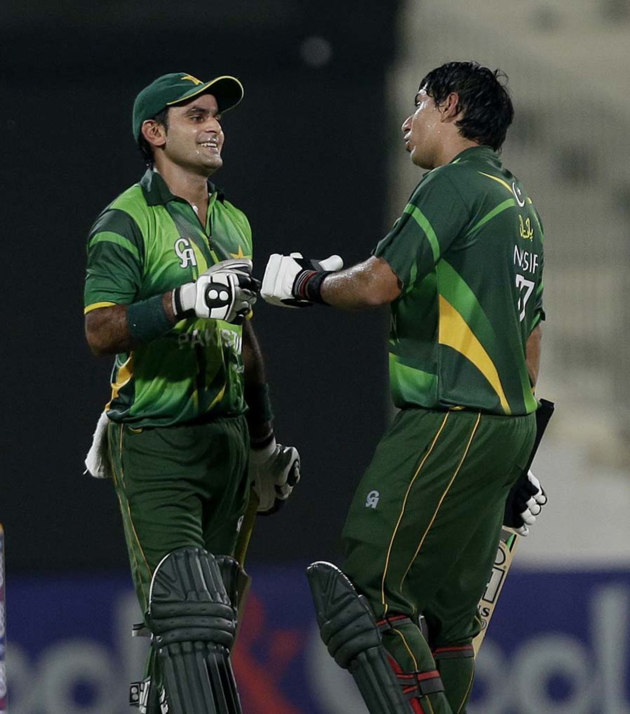 Hafeez and Jamshed added 129 for the first wicket, Pakistan v Australia, 3rd ODI, Sharjah, September 3, 2012