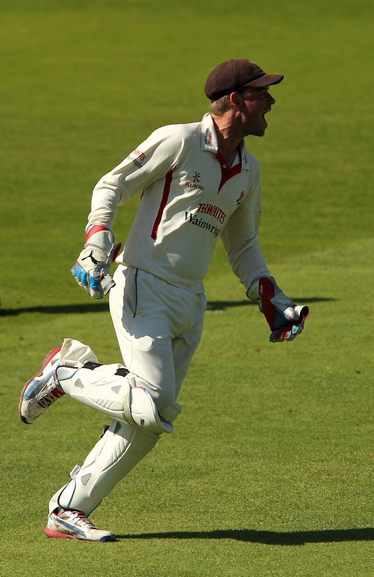 Gareth Cross claims the catch to get rid of John Simpson, Middlesex v Lancashire, County Championship, Division One, Lord's, September, 4, 2012