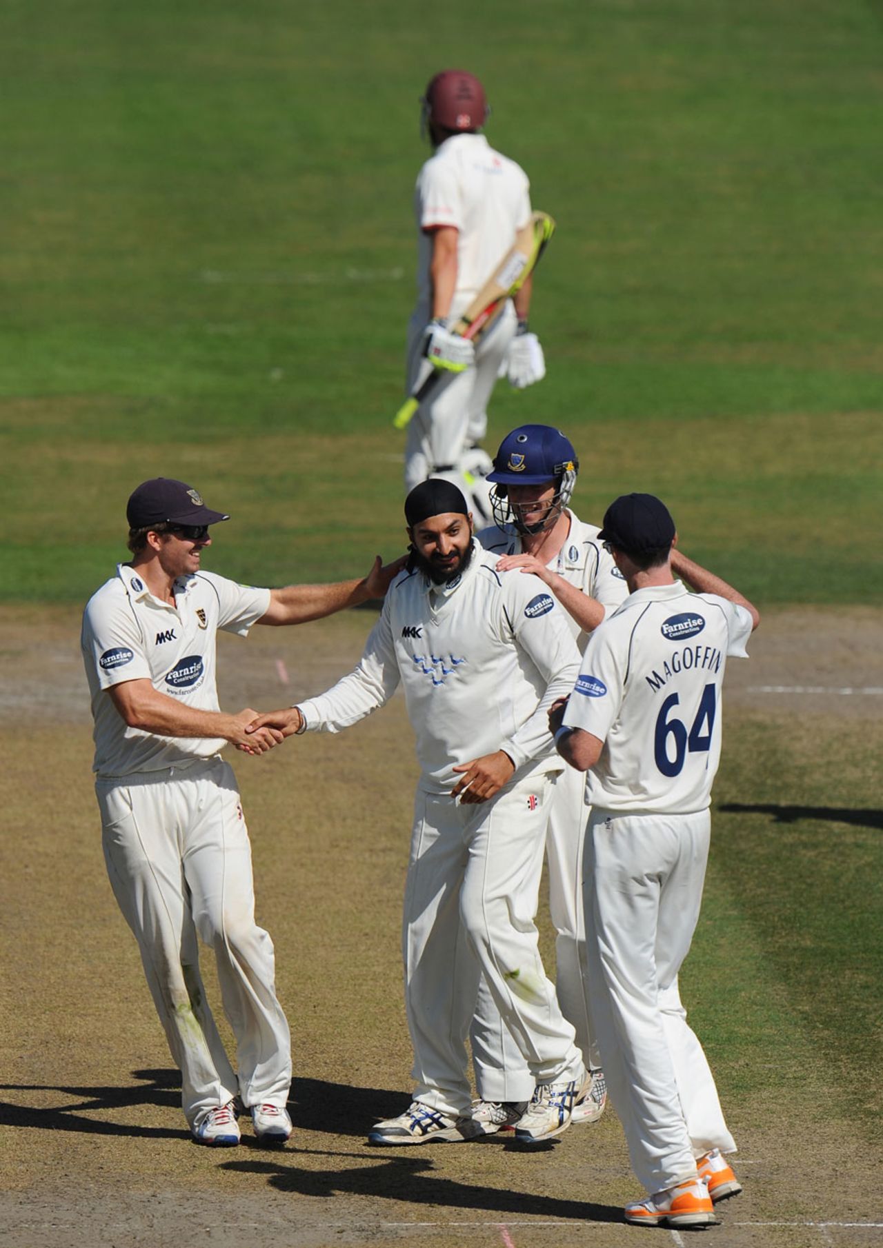 Monty Panesar took 3 for 15 from his 13 overs, Sussex v Somerset, County Championship, Division One, Hove, 2nd day, September 5, 2012