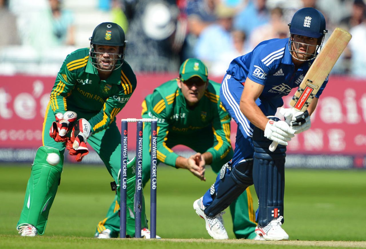 Alastair Cook made his first half-century of the series, England v South Africa, 5th NatWest ODI, Trent Bridge, September, 5, 2012