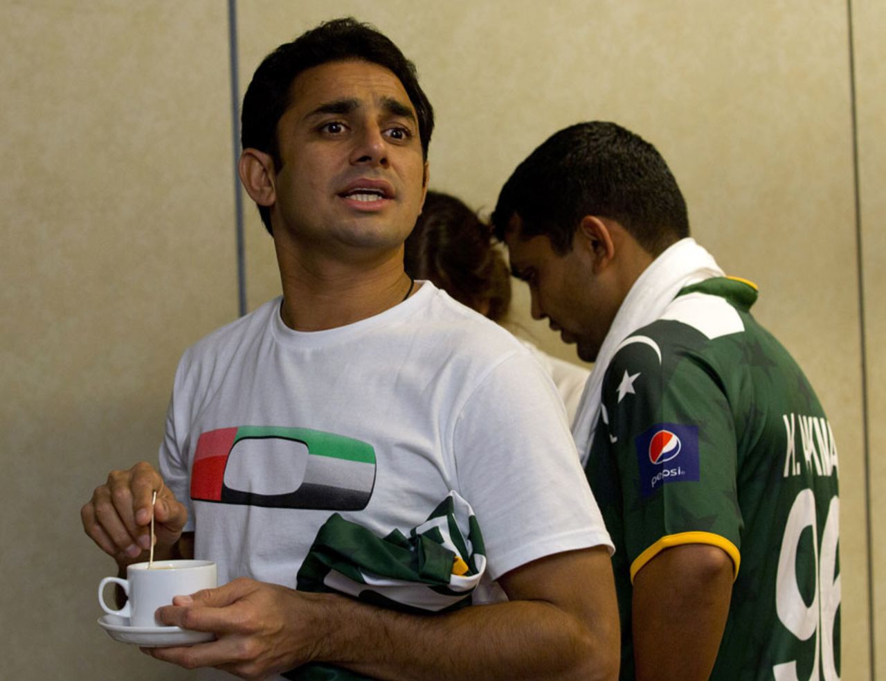 A relaxed Saeed Ajmal, World Twenty20 2012, Colombo, September 13, 2012
