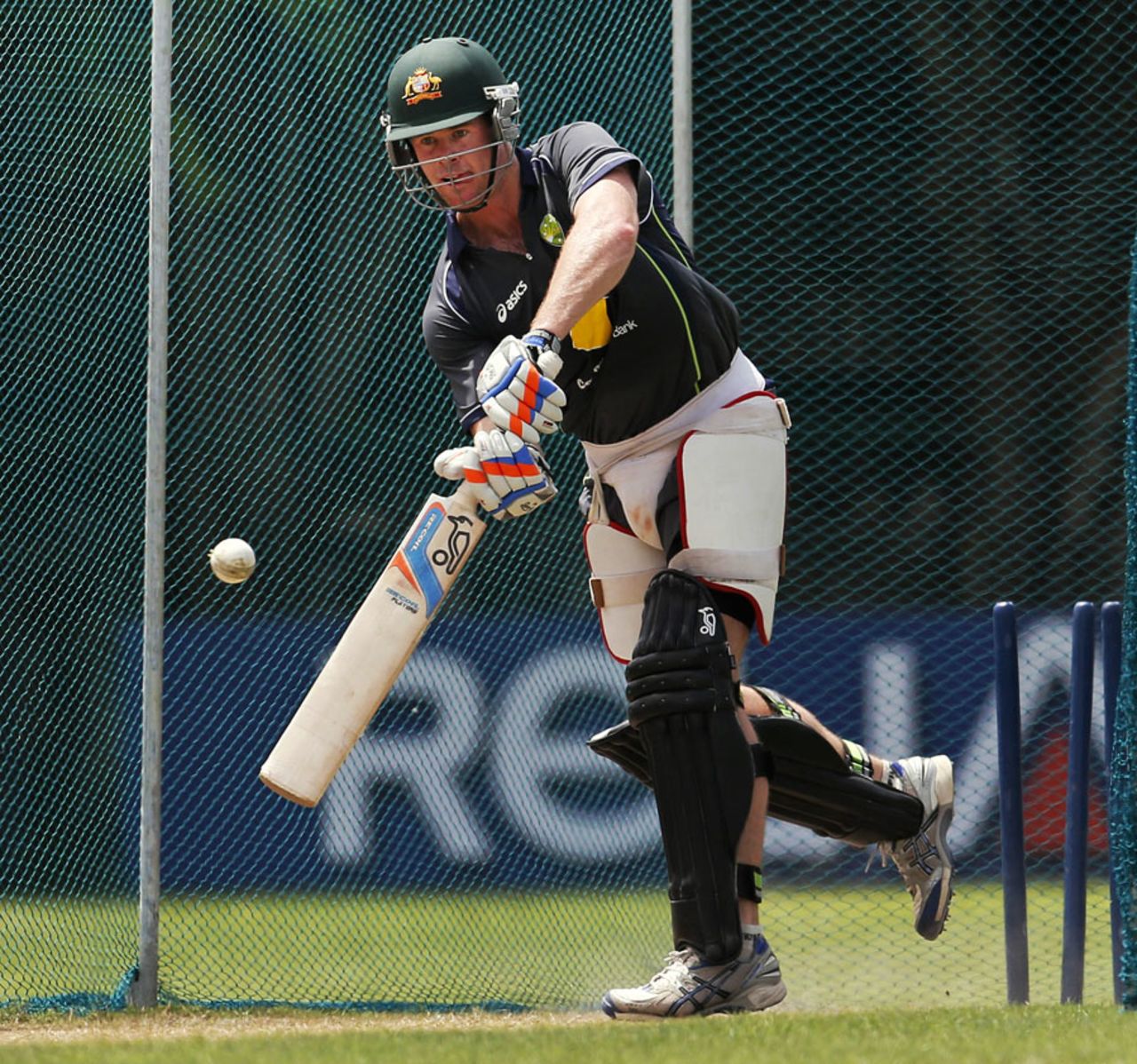 Dan Christian has a bat in the nets, World Twenty20 2012, Colombo, September 13, 2012