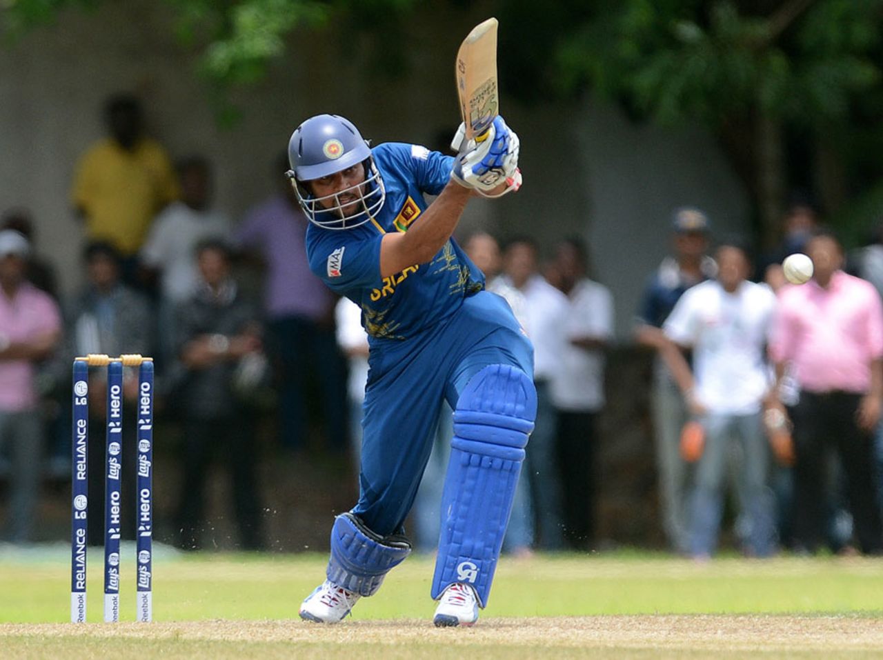 Tillakaratne Dilshan hit a brisk, unbeaten fifty, Sri Lanka v West Indies, World Twenty20 2012 warm-up, Colombo, September 13, 2012