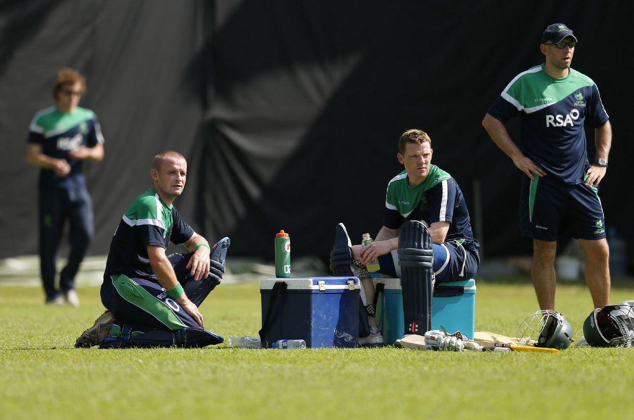 Ireland players at a training session, World Twenty20, Colombo, September 14, 2012