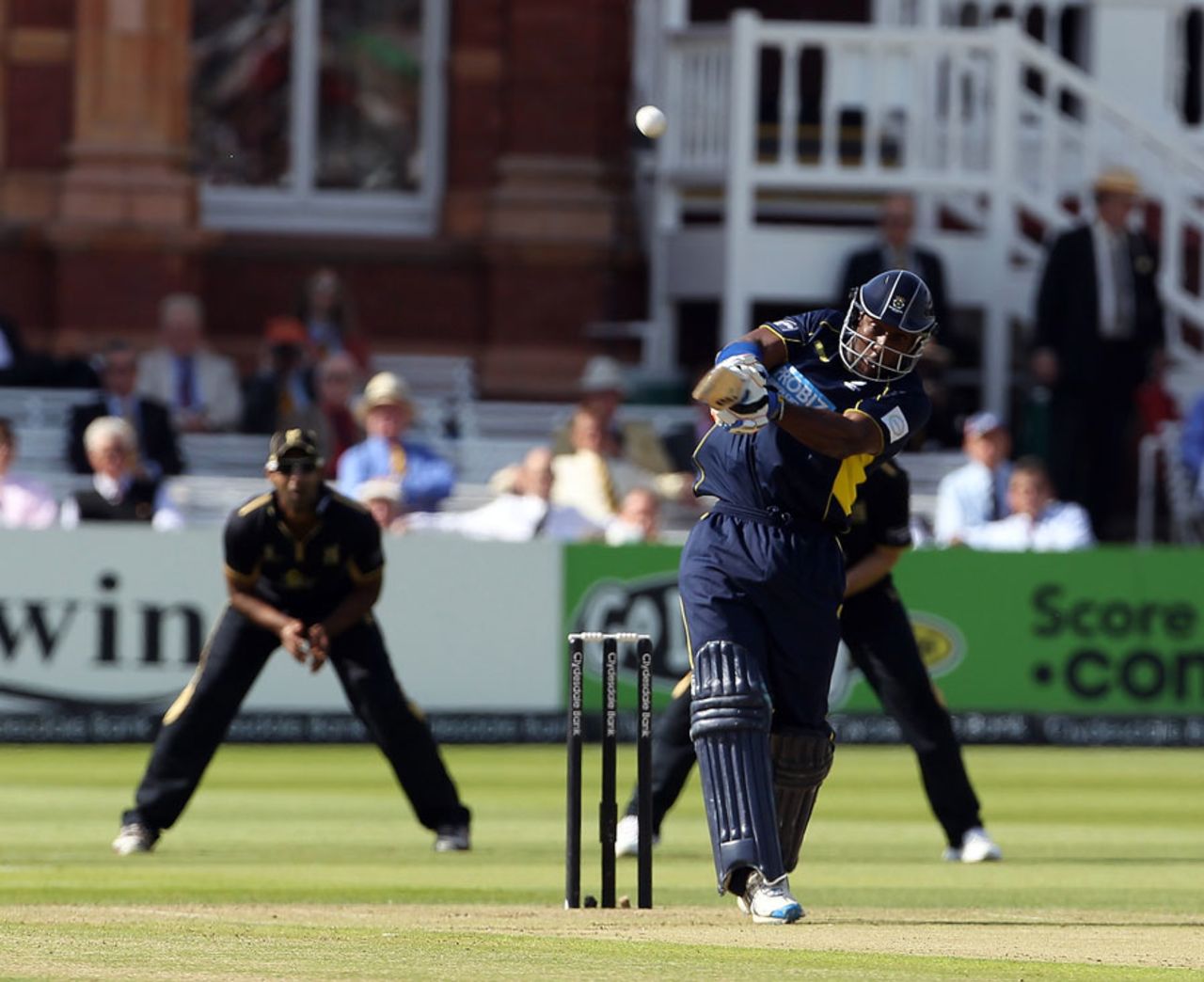 Michael Carberry launches a six as Hampshire started brightly, Hampshire v Warwickshire, CB40 Final, Lord's, September, 15, 2012
