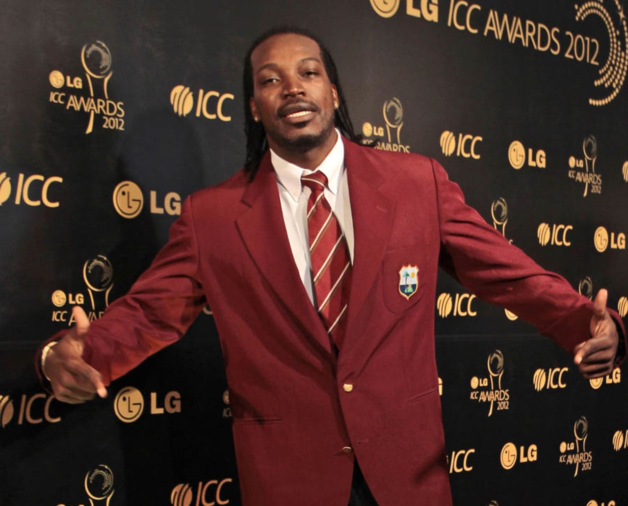 Chris Gayle at the ICC Awards 2012, Colombo, September 15, 2012