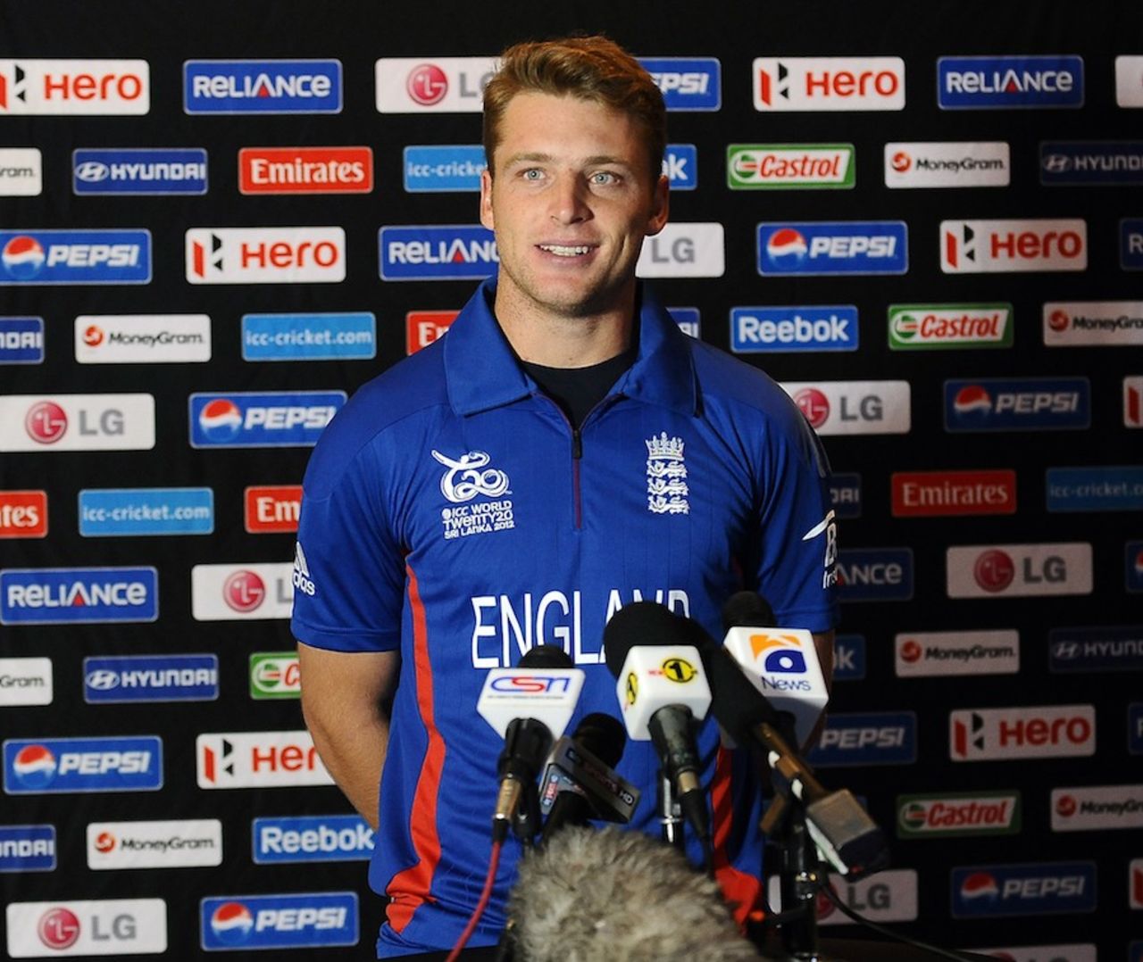 England's Jos Buttler at a media session, World Twenty20 2012, Colombo, September 16, 2012