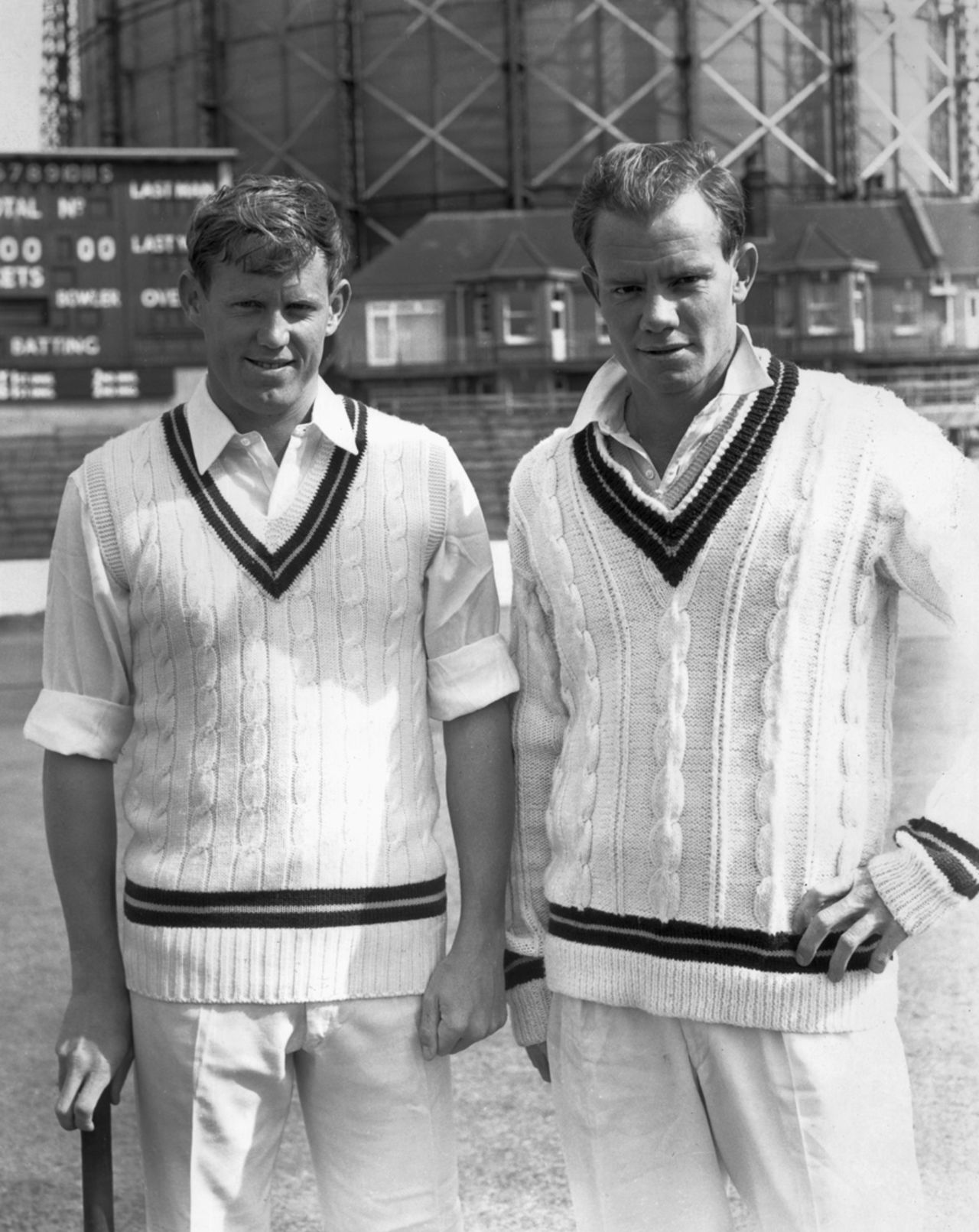 Graeme and Peter Pollock at the practice session, The Oval, August 25, 1965