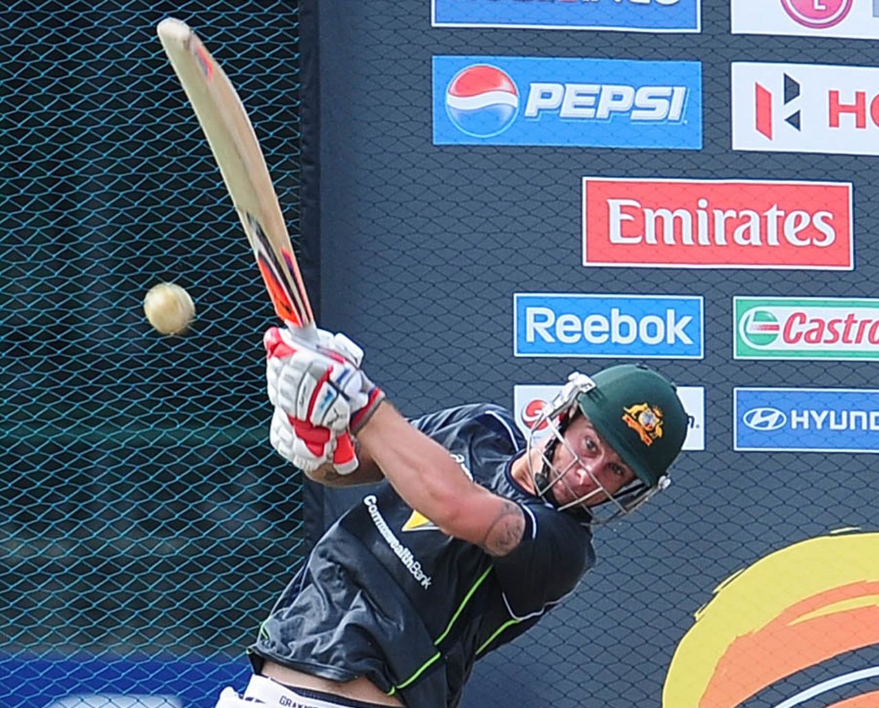 Matthew Wade trains in Colombo ahead of Australia's first World Twenty20 game against Ireland, Colombo, September 18, 2012