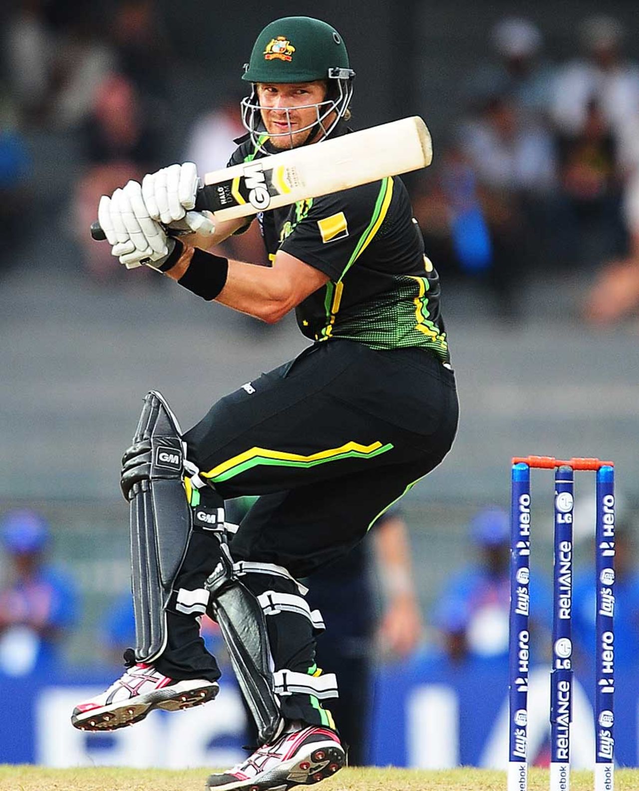 Shane Watson pulls behind square, Australia v Ireland, World Twenty20 2012, Group B, Colombo, September 19, 2012
