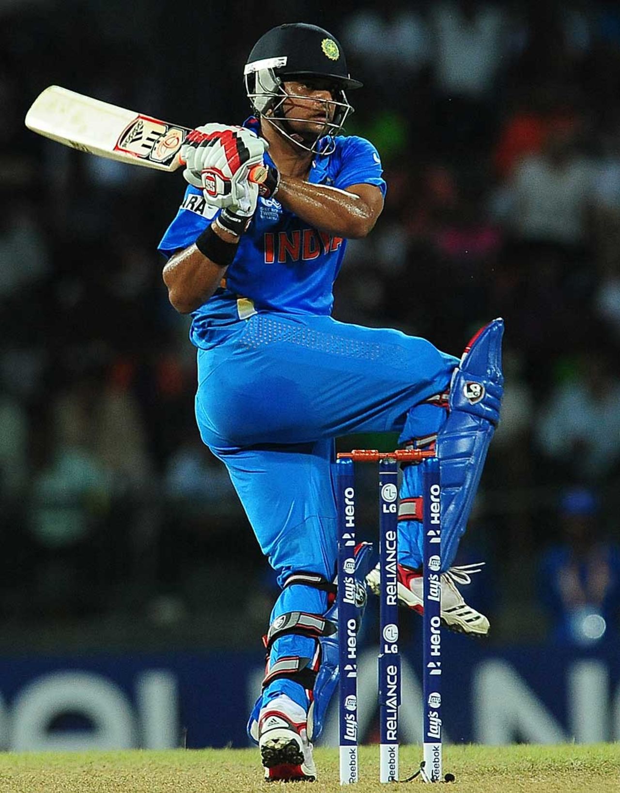 Suresh Raina made a quick 38, Afghanistan v India, World T20, Group A, Colombo, September, 19, 2012