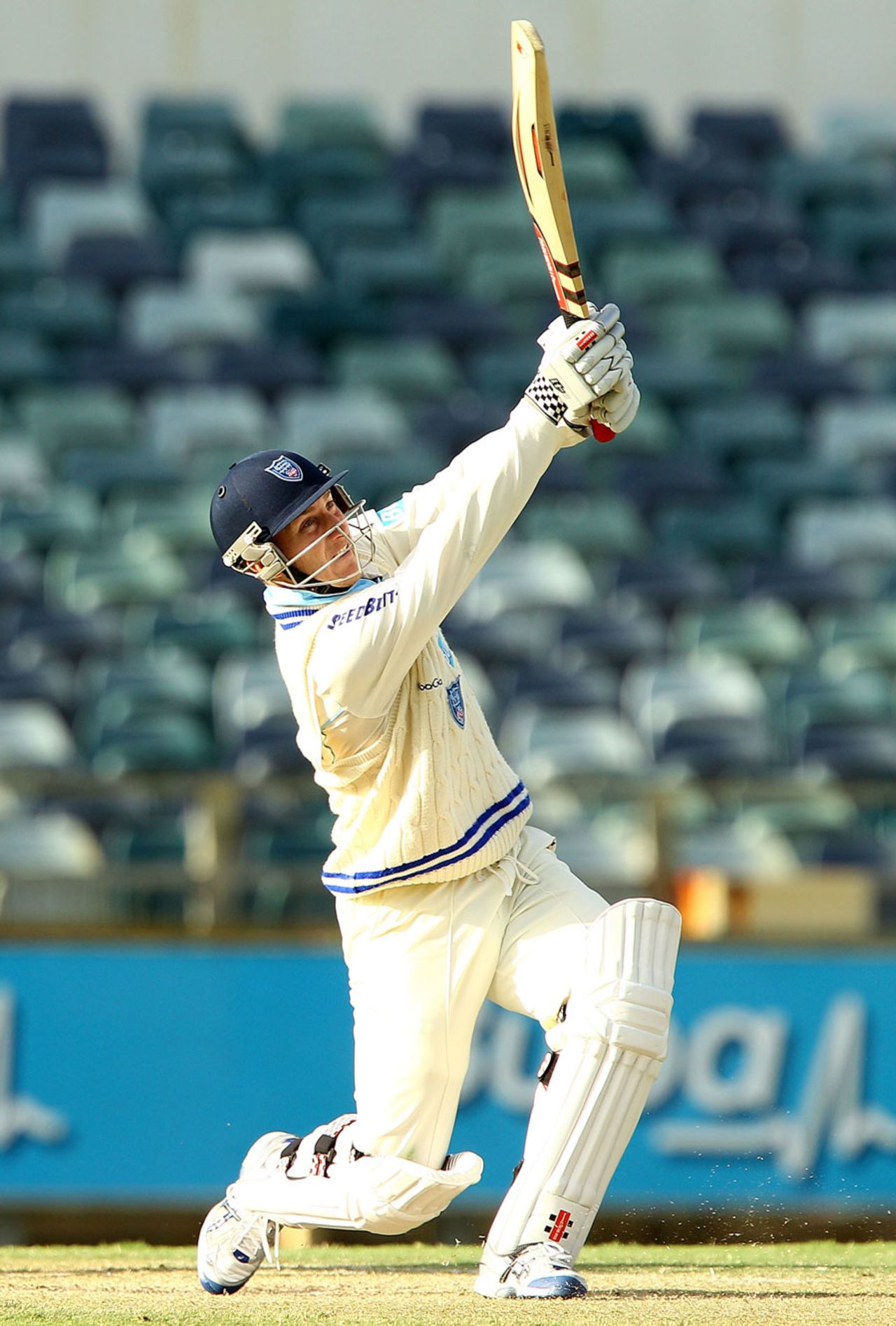 Peter Nevill hit nine boundaries and a six during his unbeaten 65, Western Australia v New South Wales, Sheffield Shield, Perth, 3rd day, September, 20, 2012